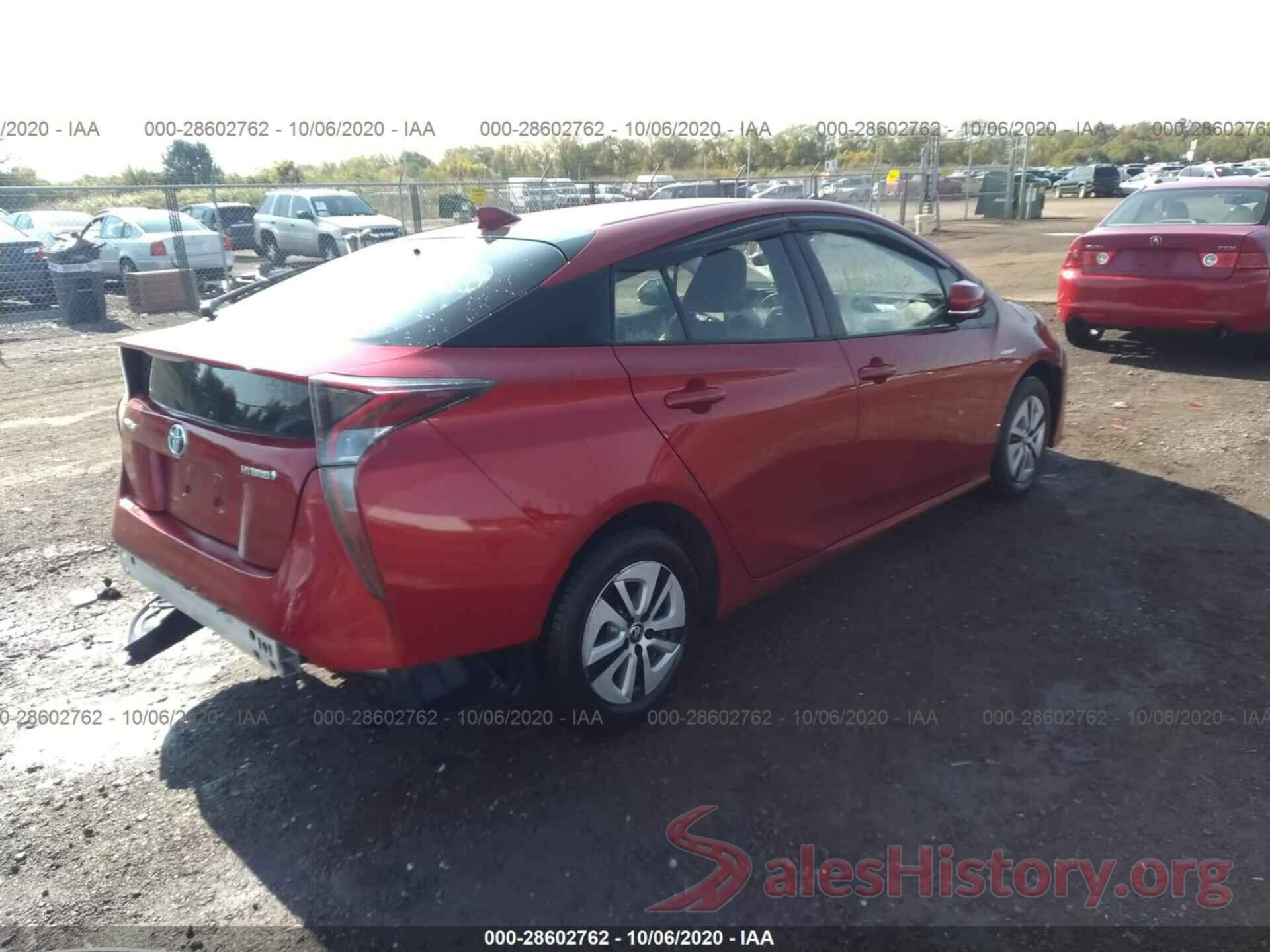 JTDKARFU6G3502380 2016 TOYOTA PRIUS