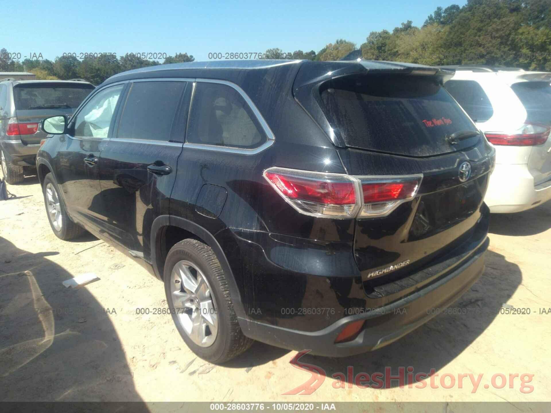 5TDYKRFH5GS167198 2016 TOYOTA HIGHLANDER