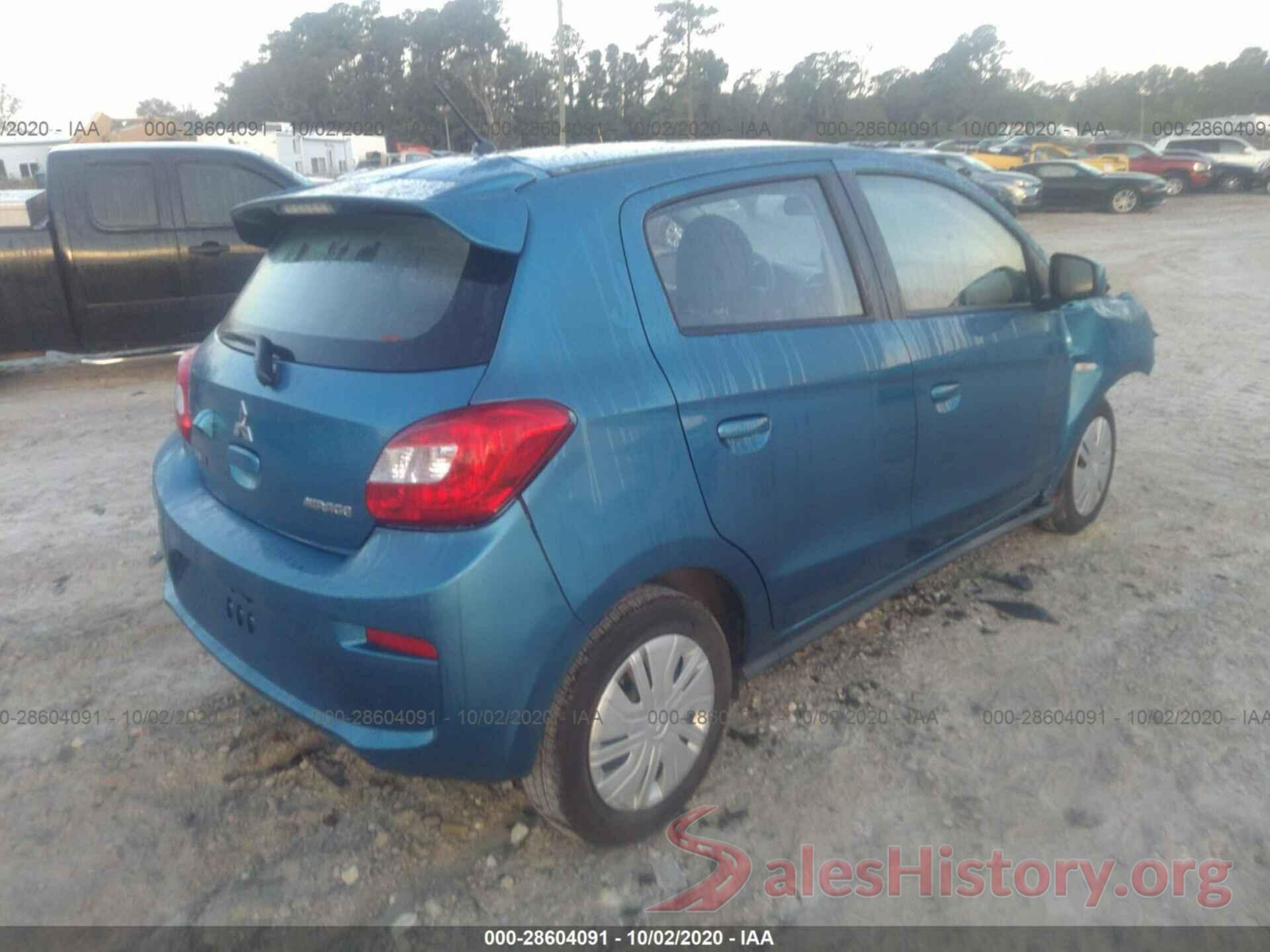 ML32A3HJ8KH002753 2019 MITSUBISHI MIRAGE