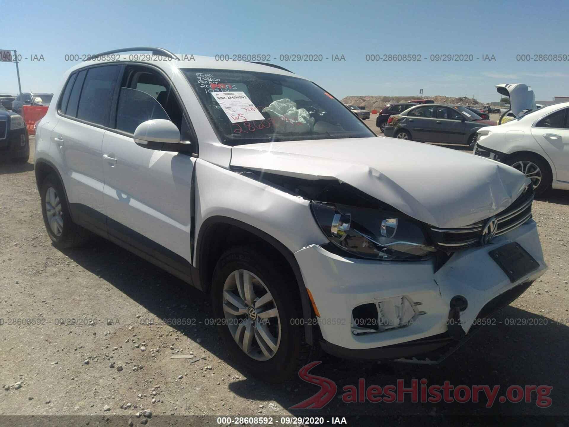 WVGAV7AX6HK001689 2017 VOLKSWAGEN TIGUAN