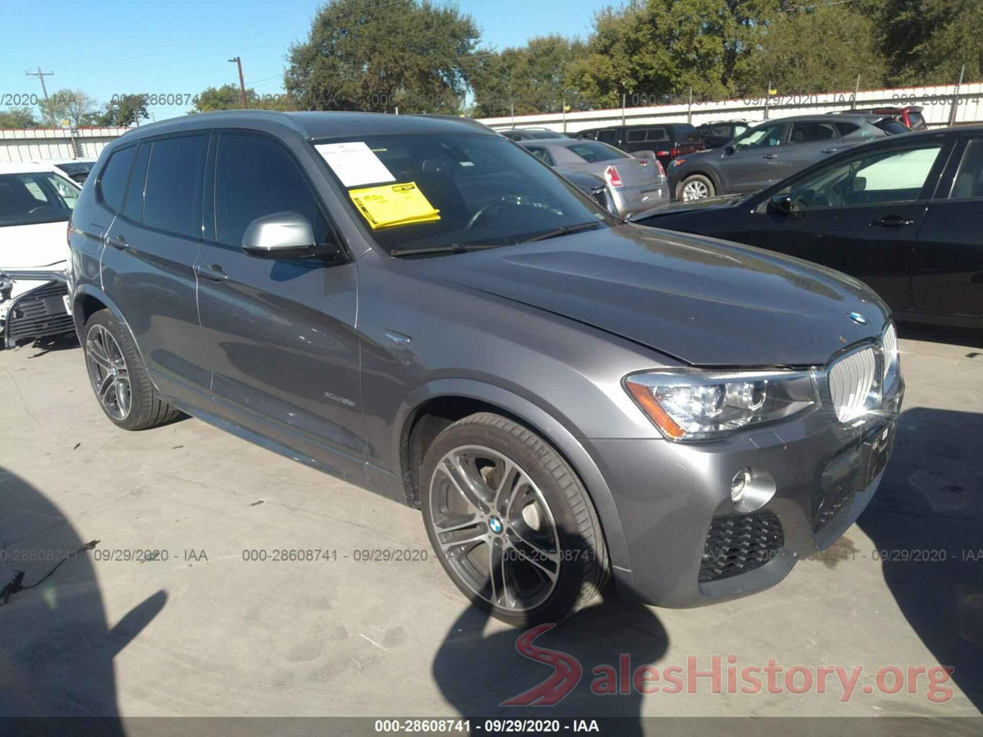 5UXWX7C39H0W39380 2017 BMW X3