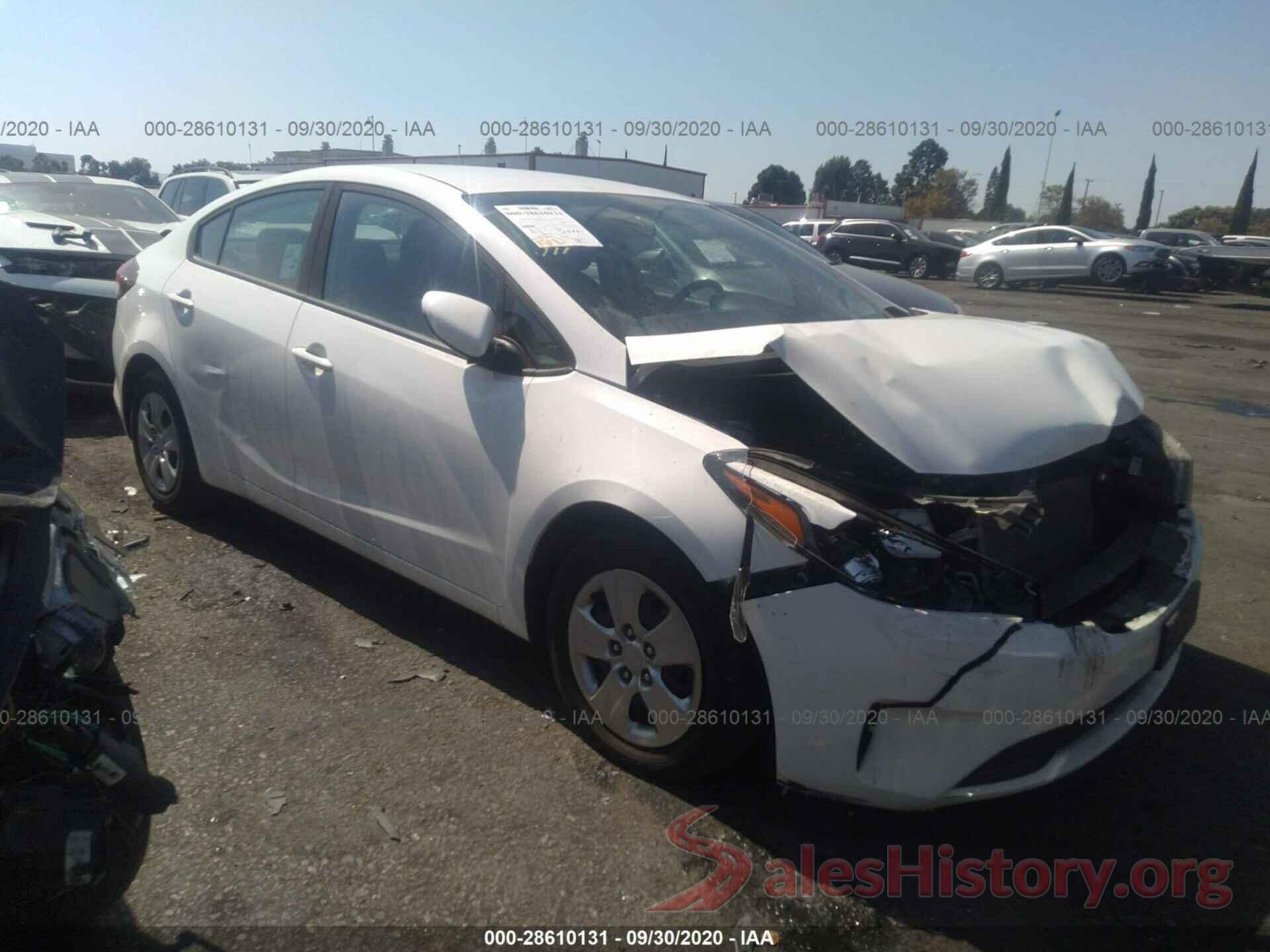 3KPFK4A76HE121996 2017 KIA FORTE