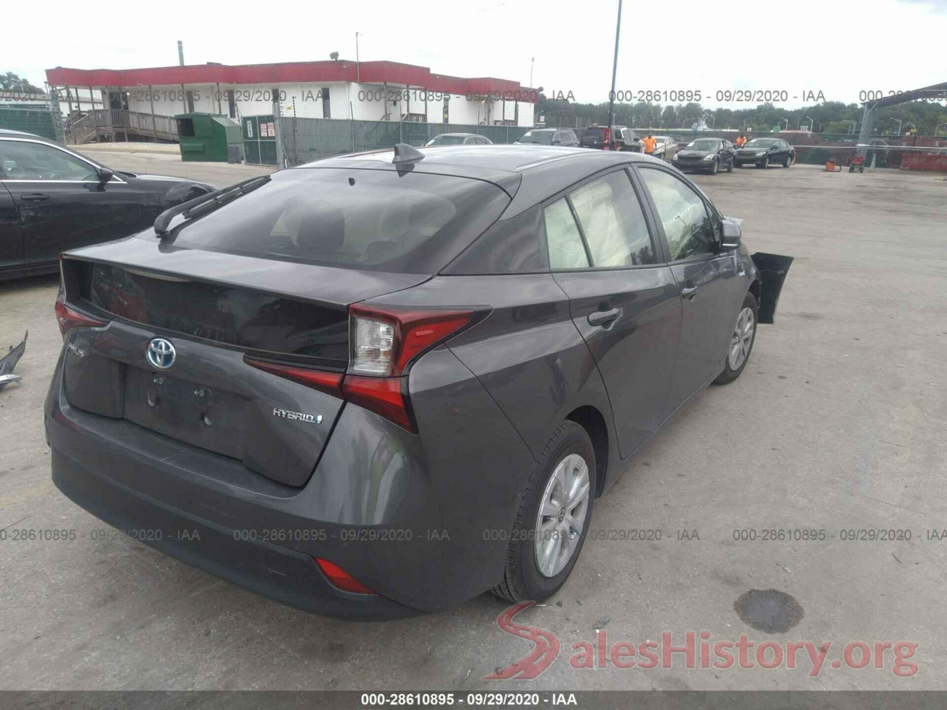 JTDKARFU5K3089263 2019 TOYOTA PRIUS