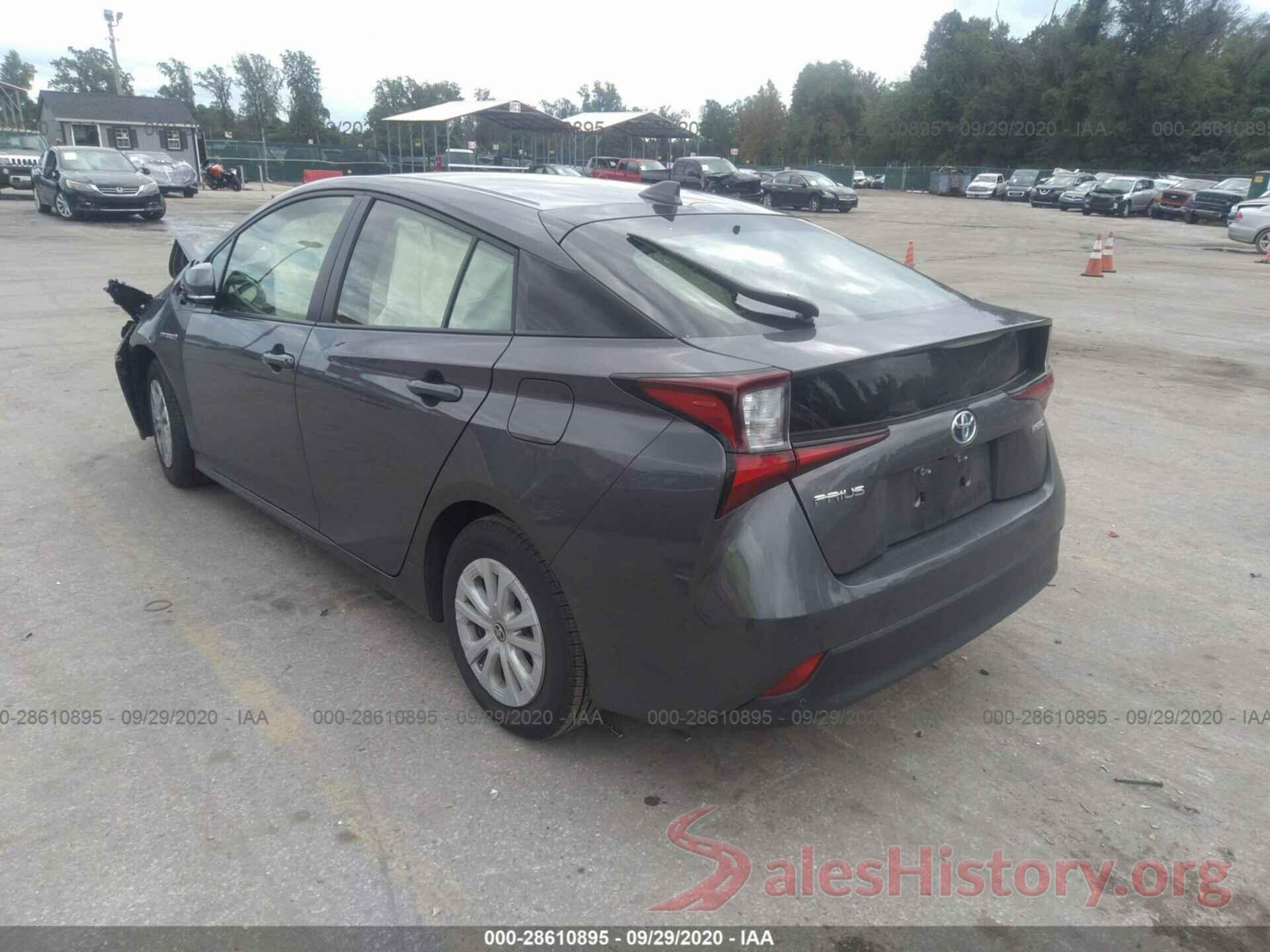 JTDKARFU5K3089263 2019 TOYOTA PRIUS