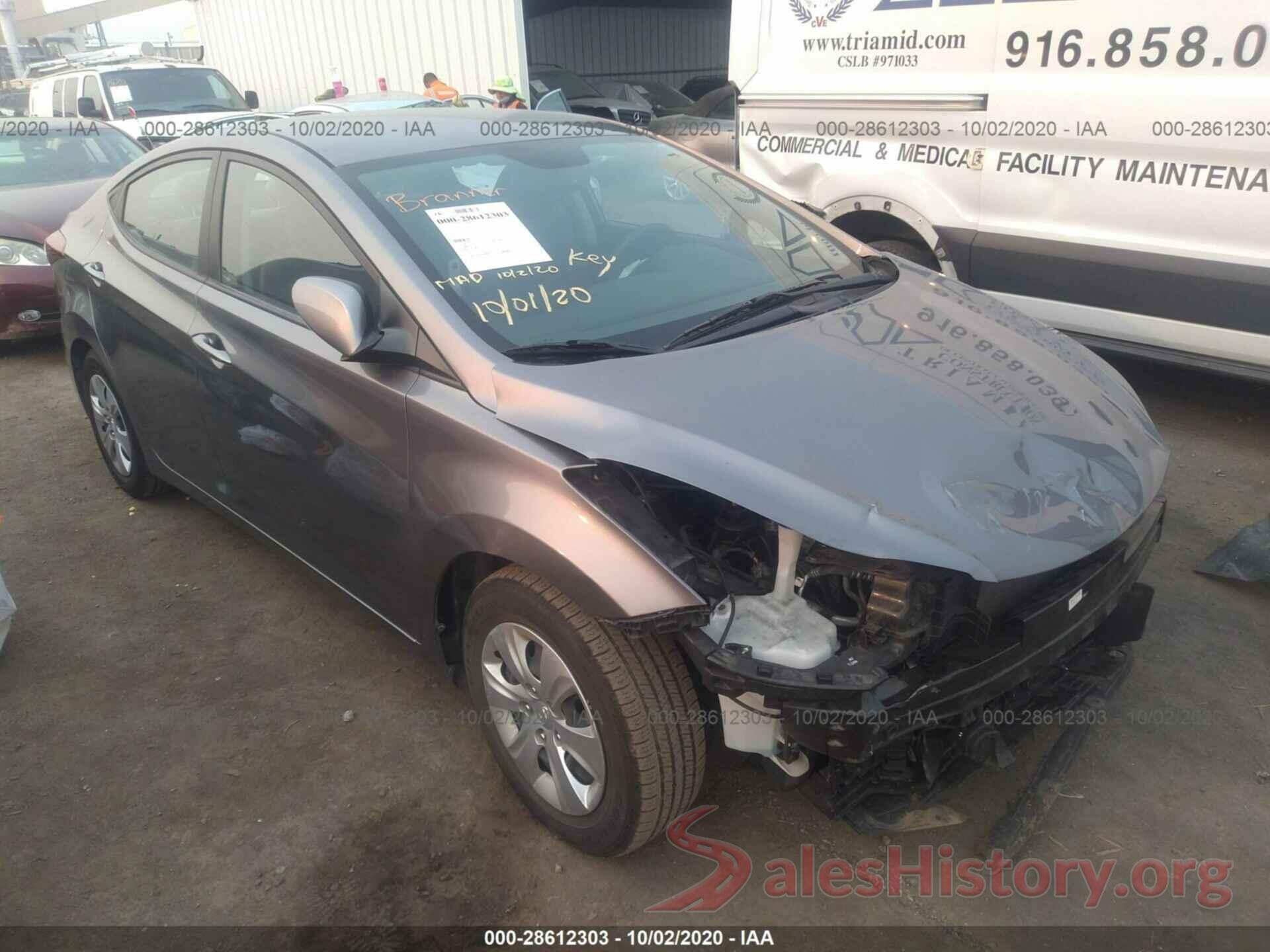 KMHDH4AE5GU638190 2016 HYUNDAI ELANTRA