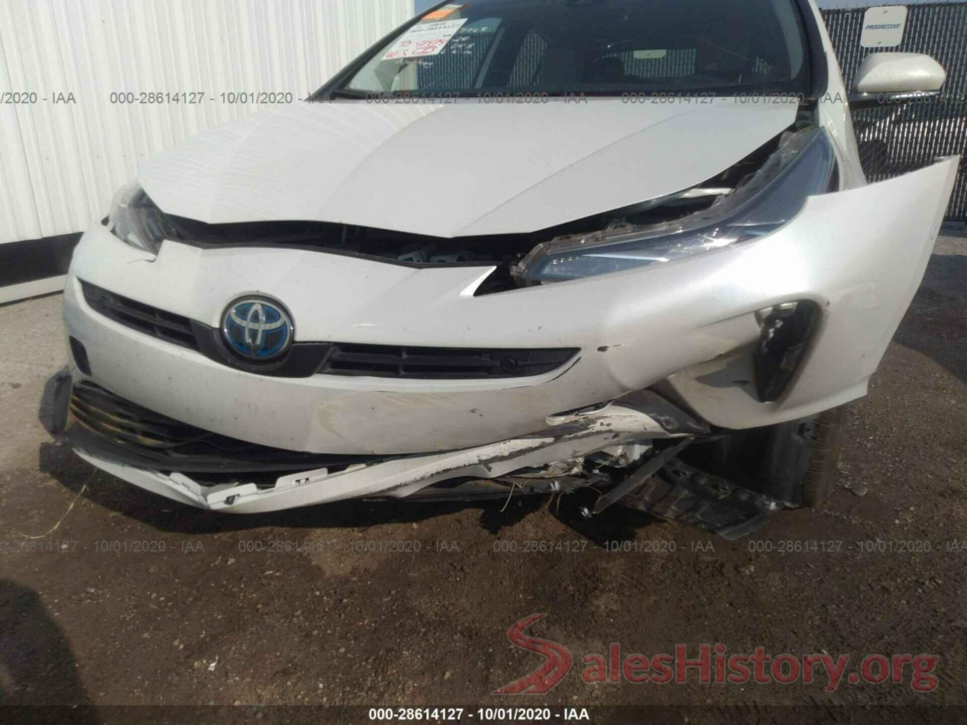 JTDKARFU6K3068664 2019 TOYOTA PRIUS