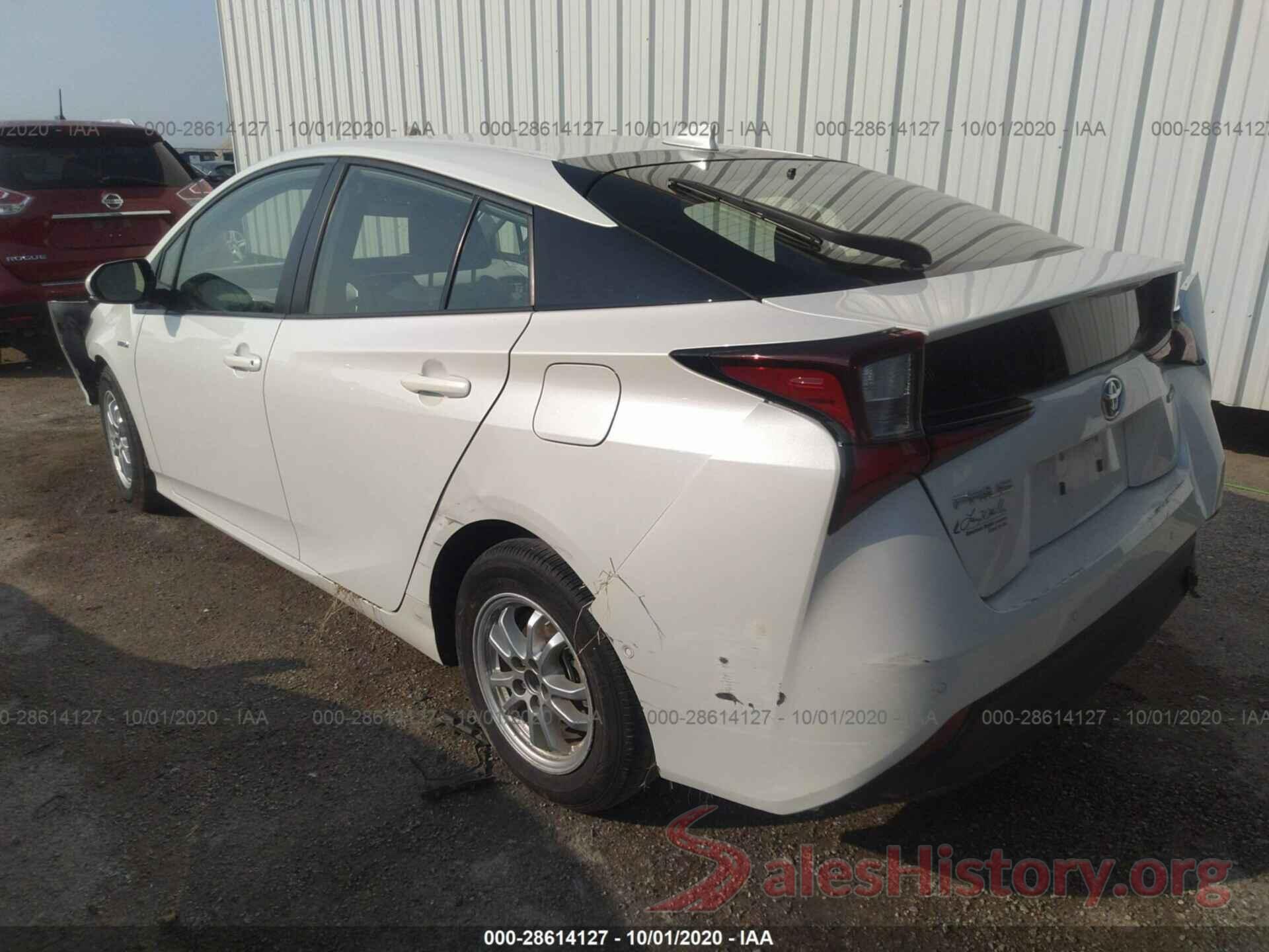 JTDKARFU6K3068664 2019 TOYOTA PRIUS