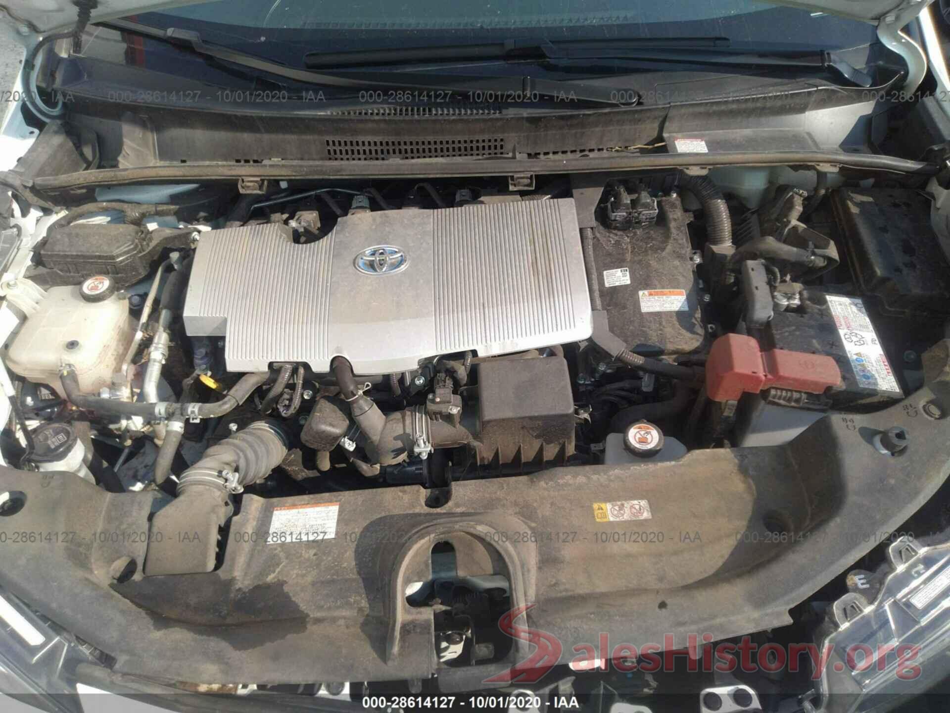 JTDKARFU6K3068664 2019 TOYOTA PRIUS