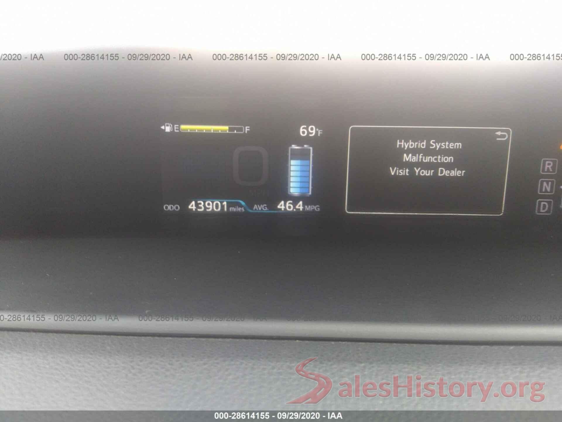 JTDKBRFU1H3050899 2017 TOYOTA PRIUS