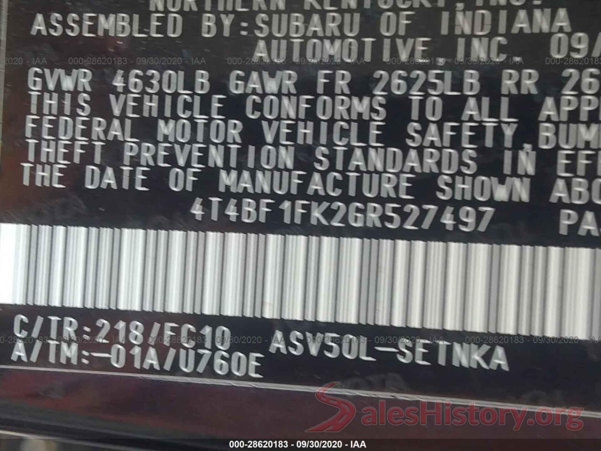 4T4BF1FK2GR527497 2016 TOYOTA CAMRY