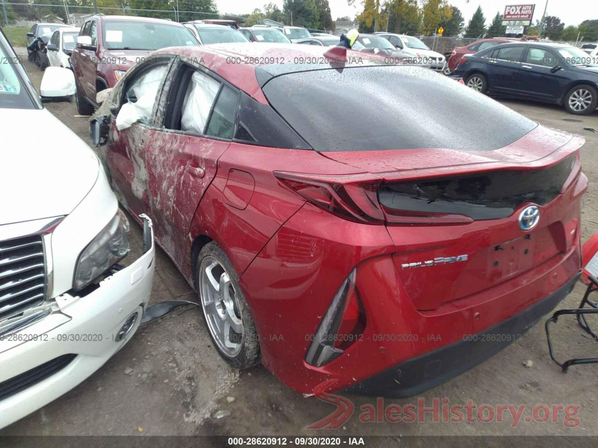 JTDKARFP7K3117493 2019 TOYOTA PRIUS PRIME