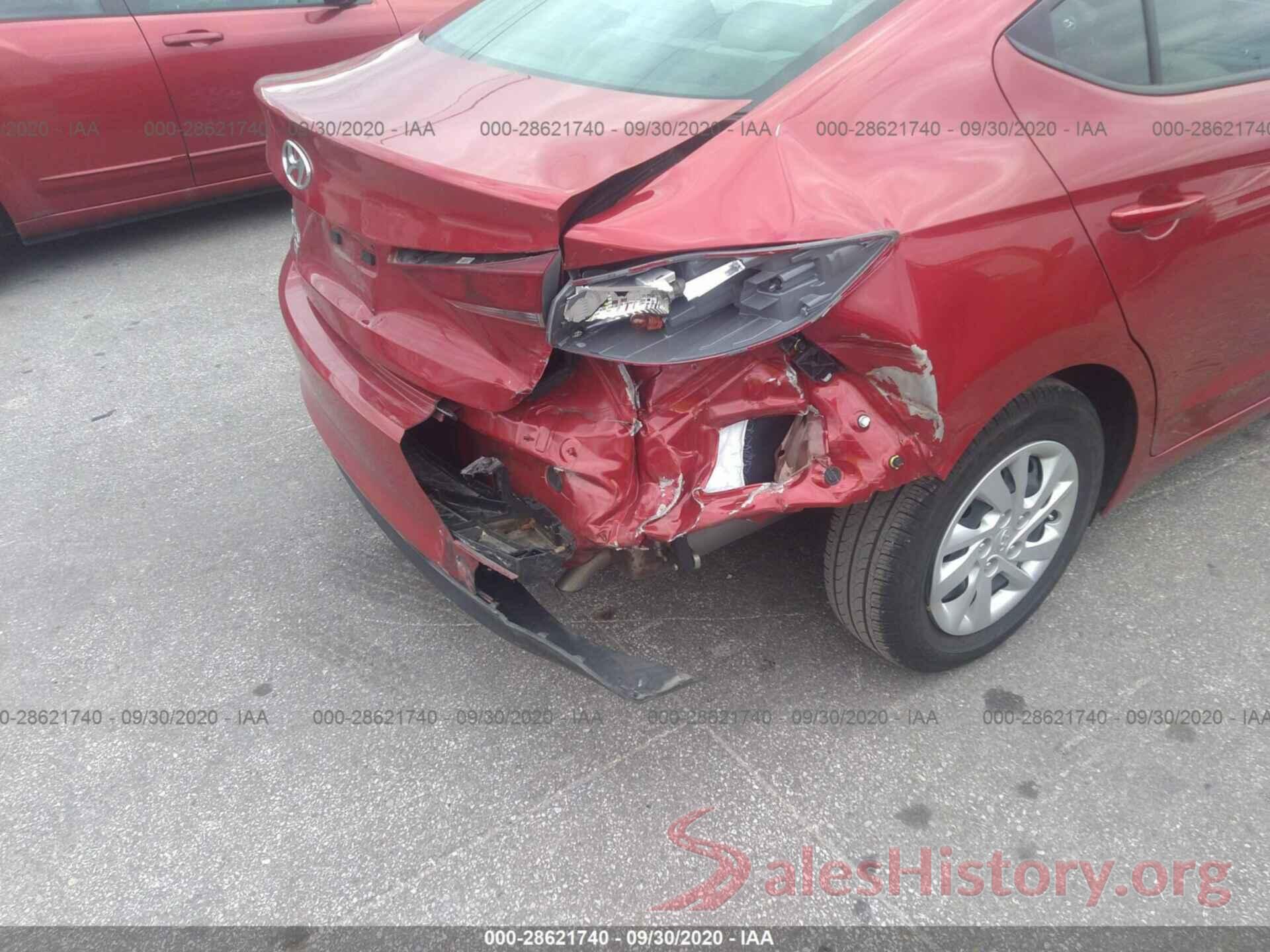 5NPD74LF6JH352301 2018 HYUNDAI ELANTRA