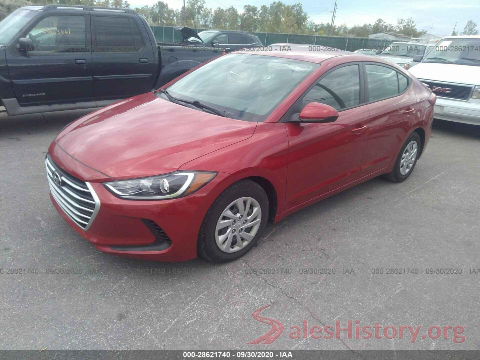 5NPD74LF6JH352301 2018 HYUNDAI ELANTRA