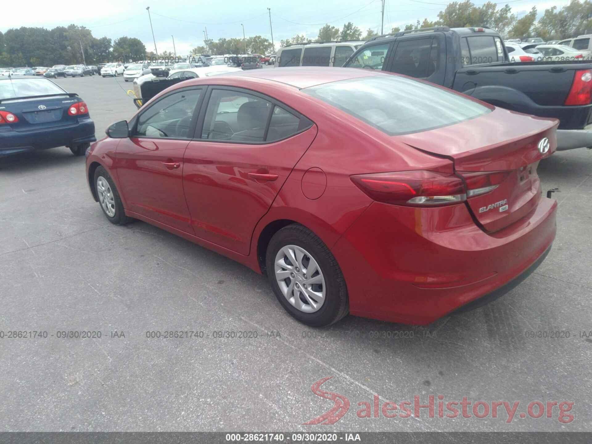 5NPD74LF6JH352301 2018 HYUNDAI ELANTRA