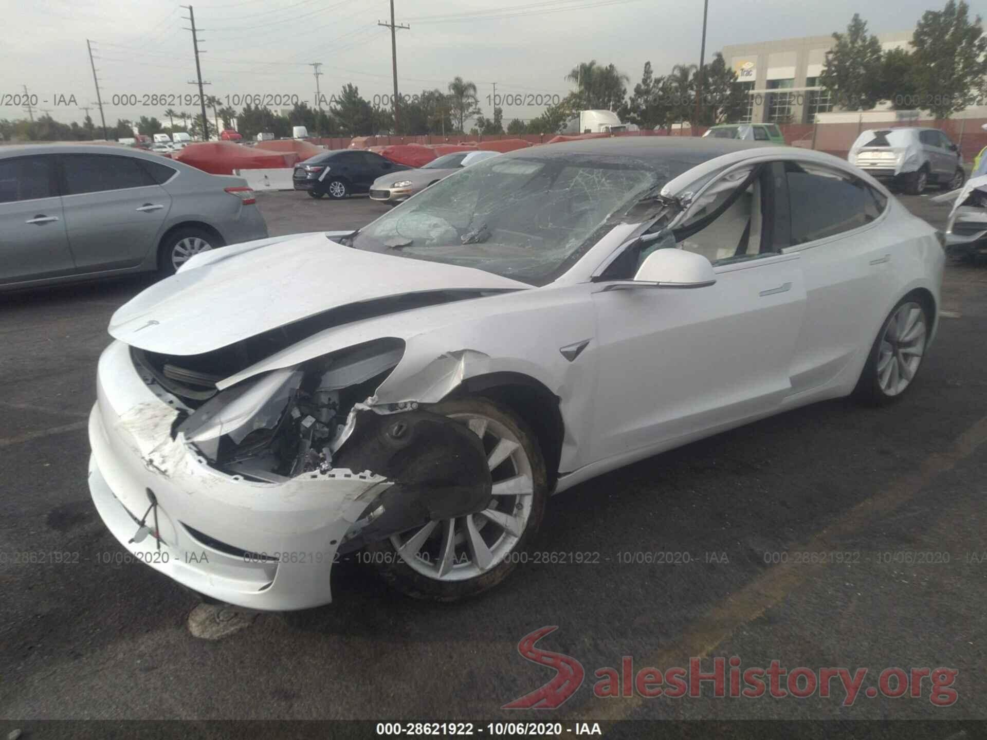 5YJ3E1EA0KF509841 2019 TESLA MODEL 3