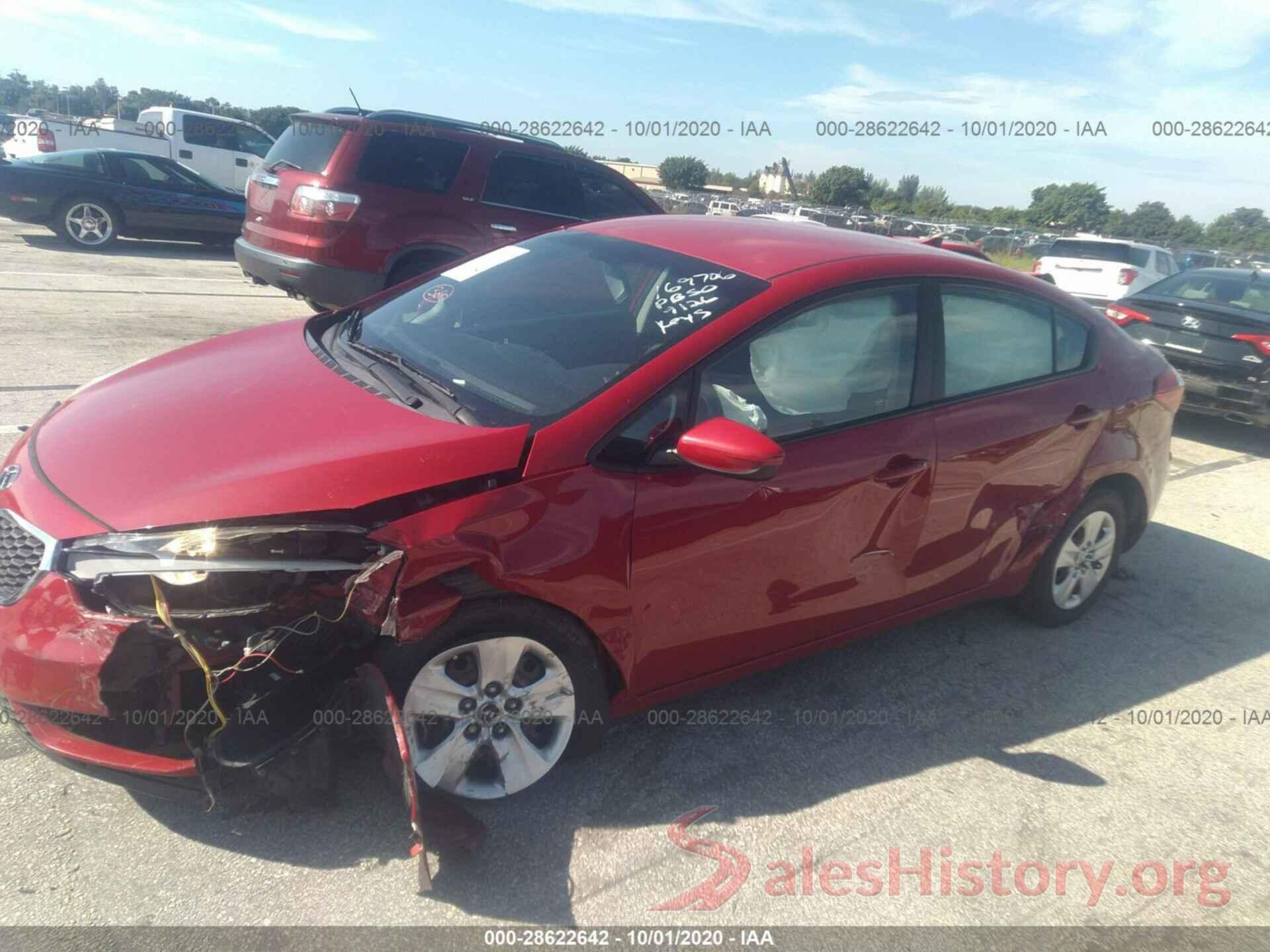 KNAFK4A63G5584662 2016 KIA FORTE