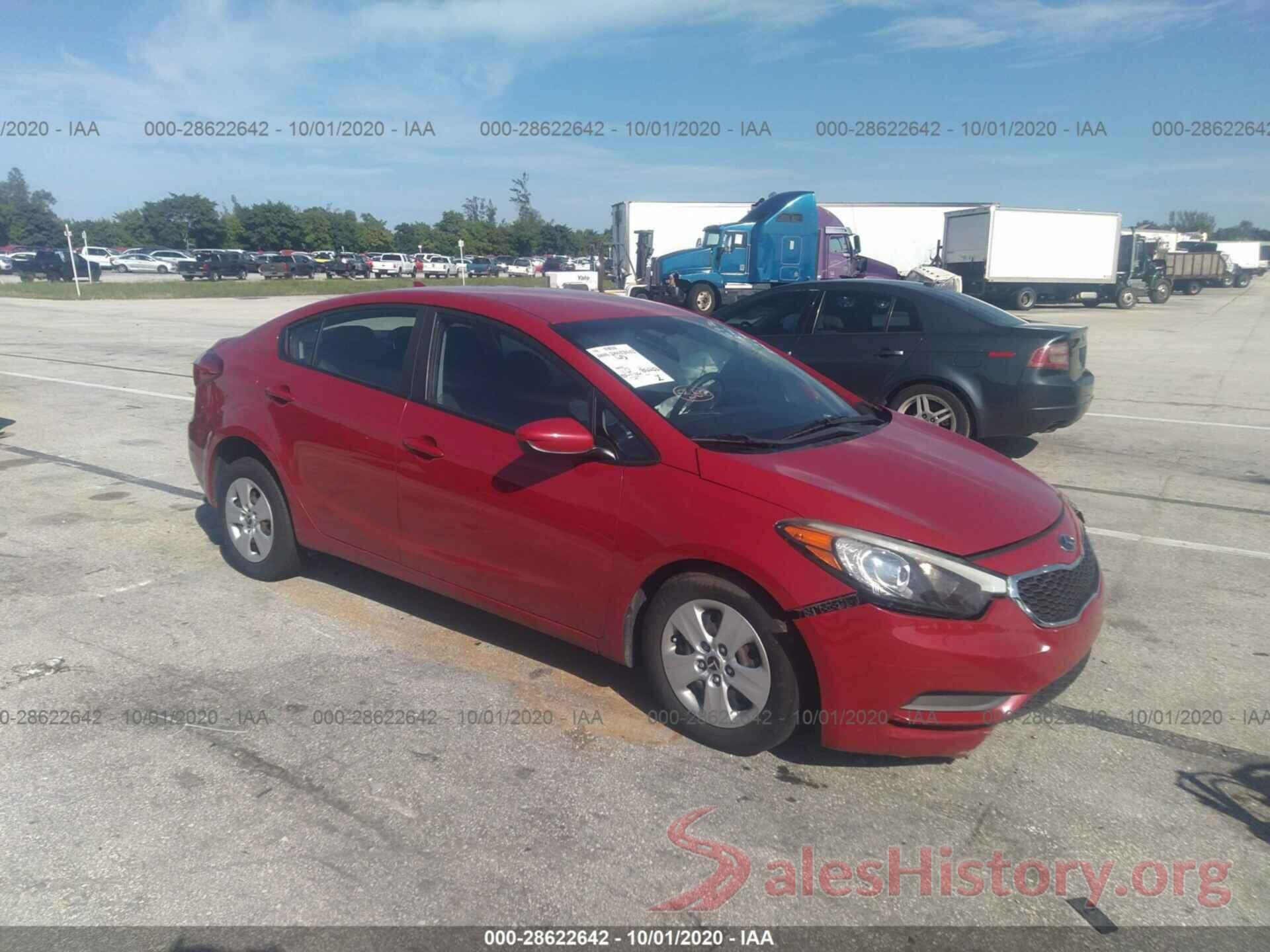 KNAFK4A63G5584662 2016 KIA FORTE