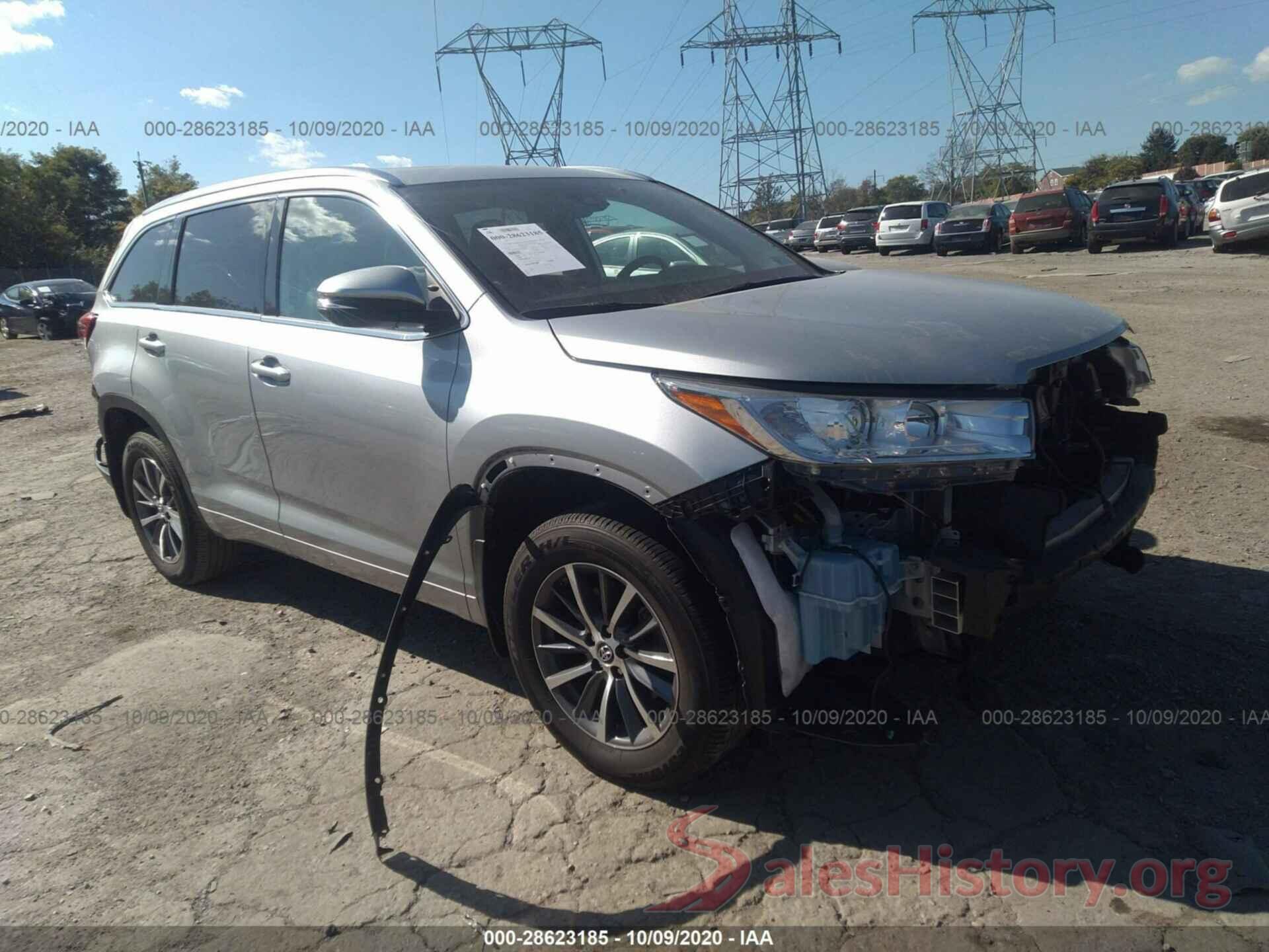 5TDJZRFH1JS806603 2018 TOYOTA HIGHLANDER