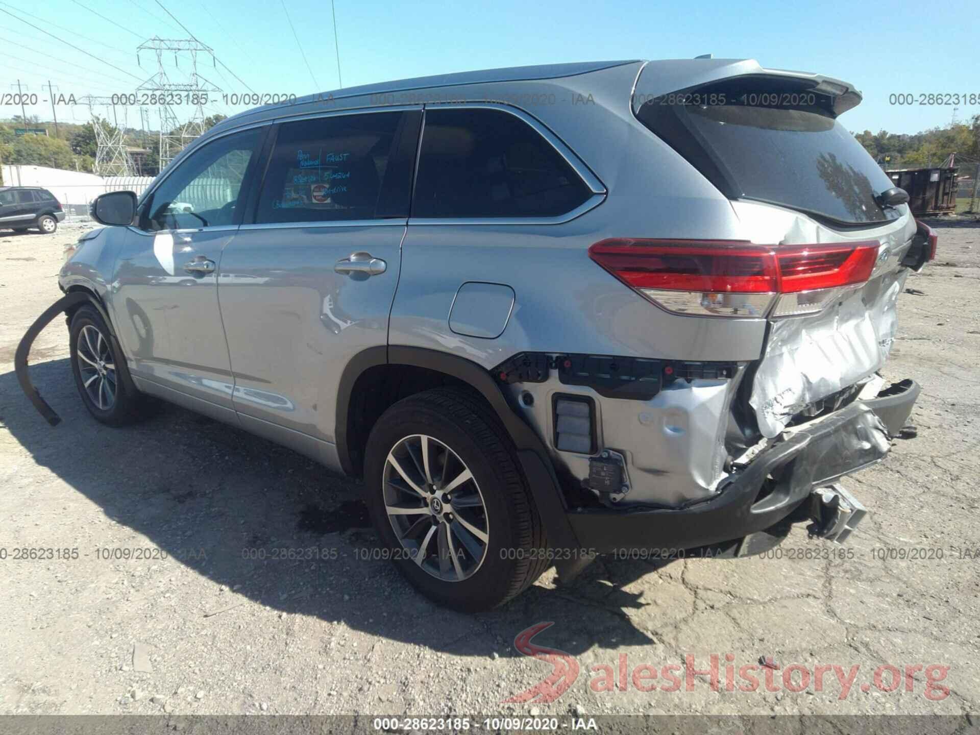 5TDJZRFH1JS806603 2018 TOYOTA HIGHLANDER