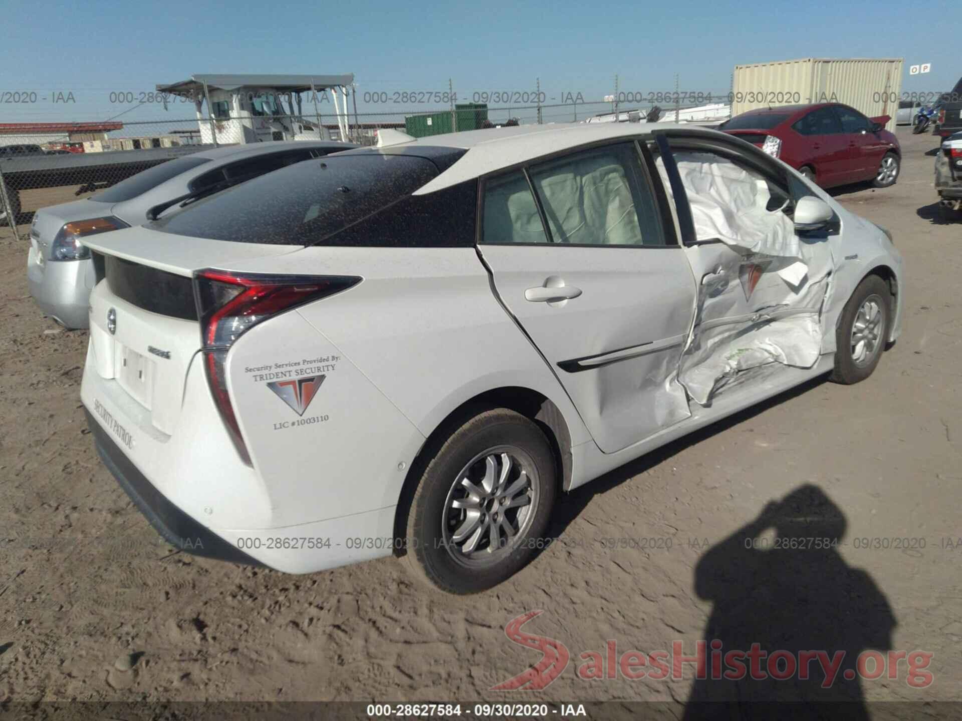 JTDKBRFU3J3061487 2018 TOYOTA PRIUS