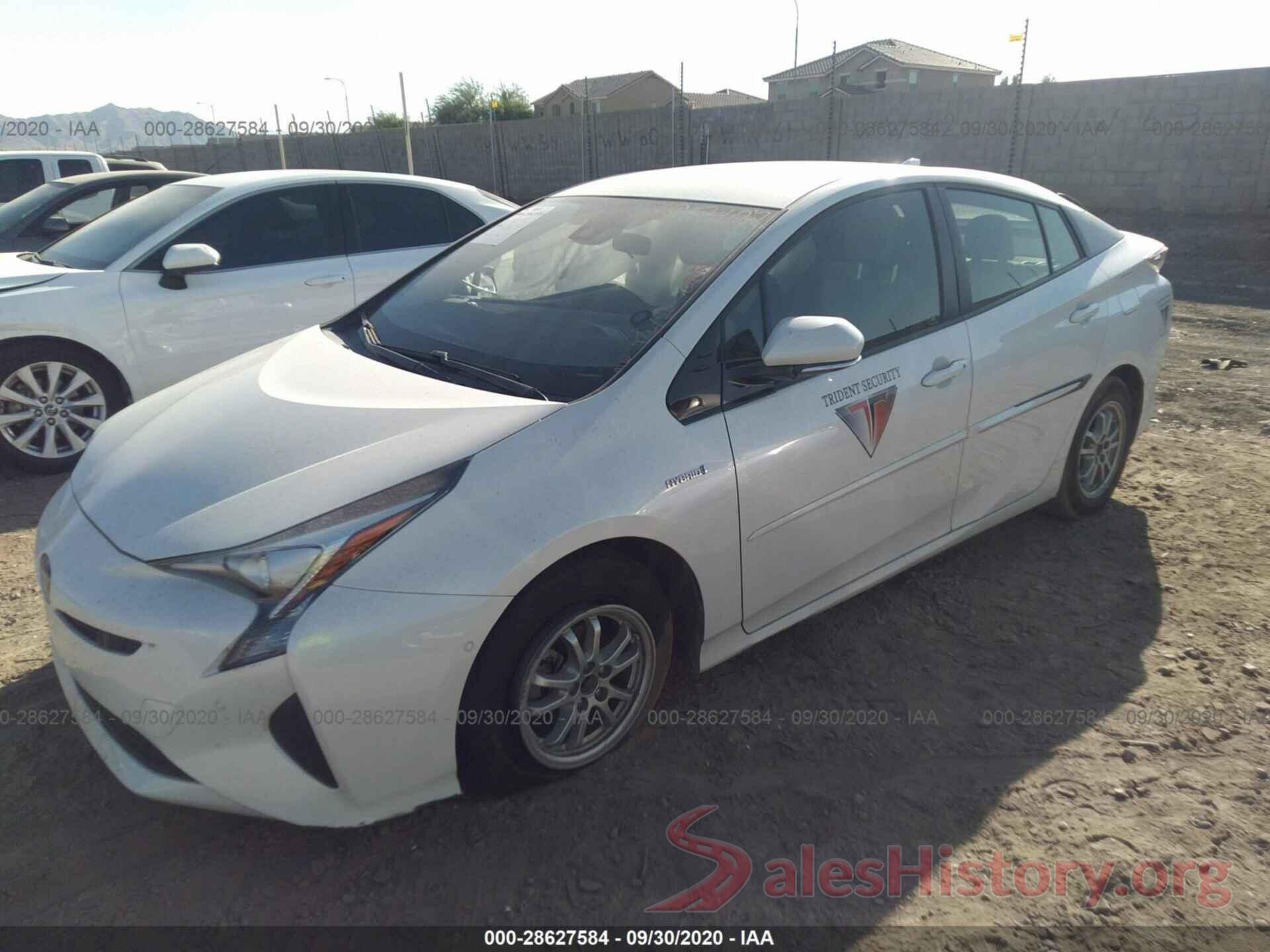 JTDKBRFU3J3061487 2018 TOYOTA PRIUS