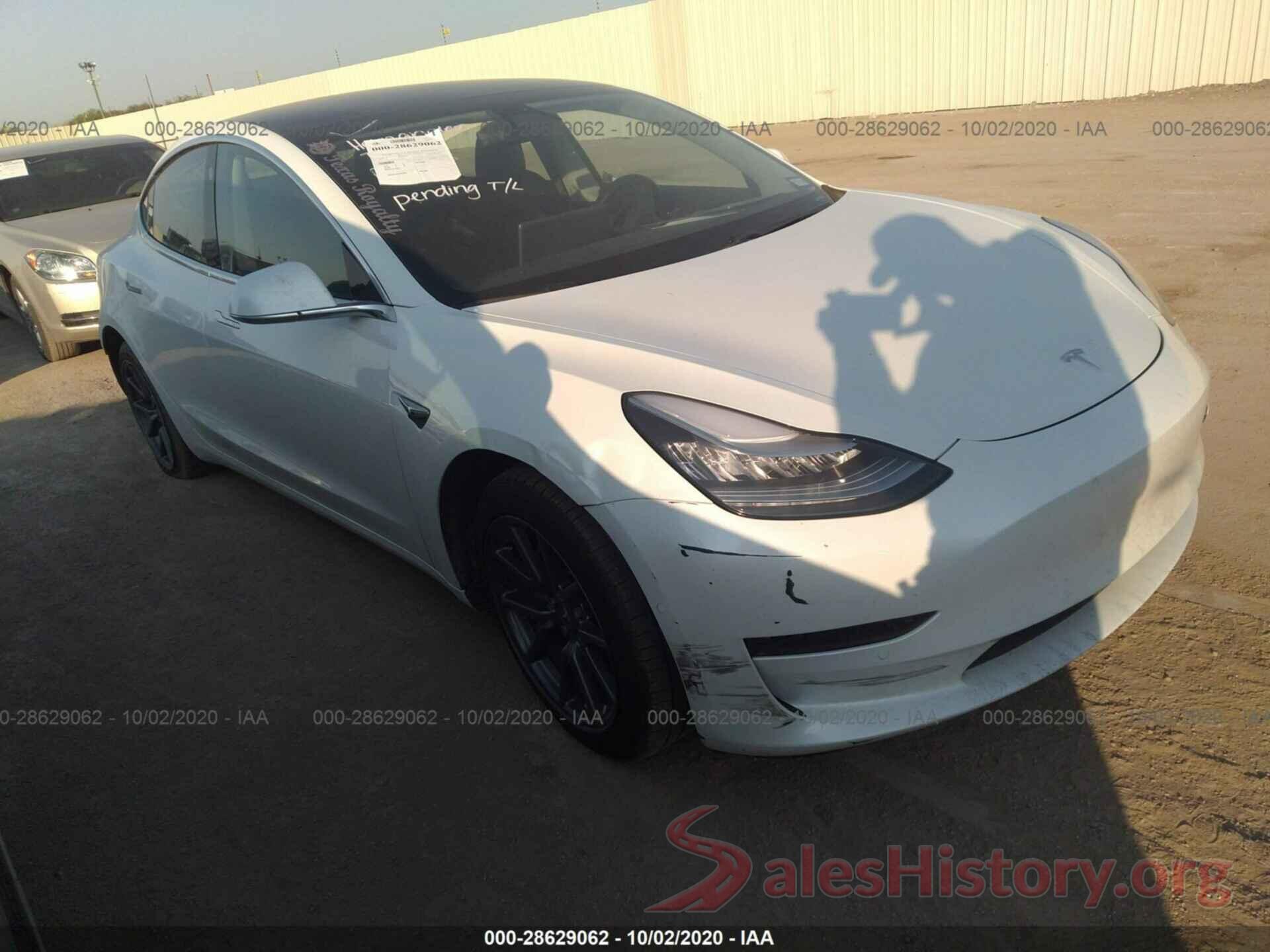 5YJ3E1EC5LF601949 2020 TESLA MODEL 3