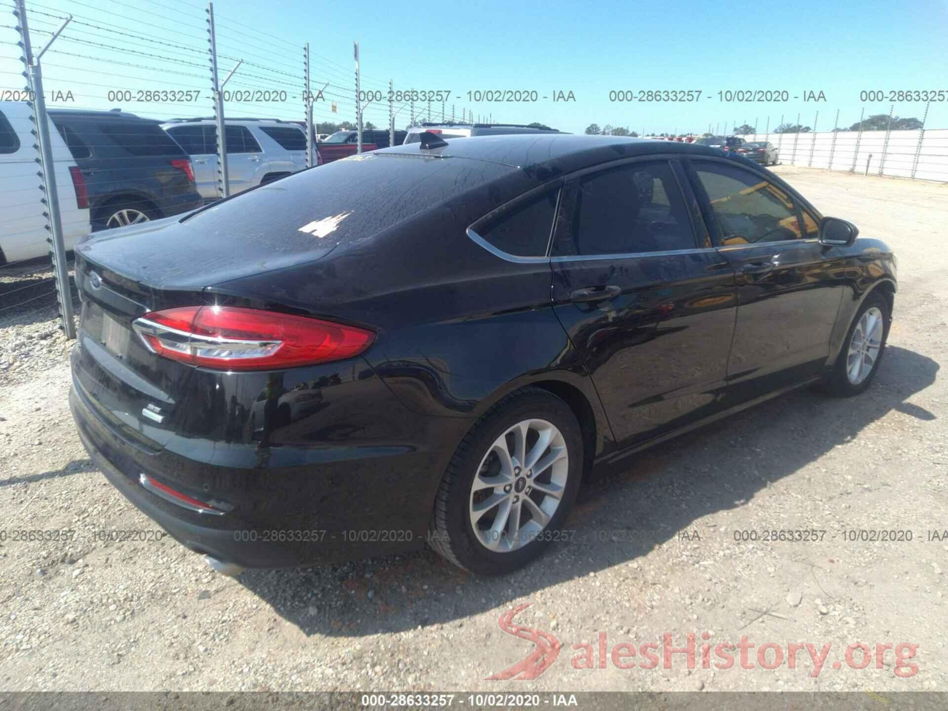 3FA6P0HD9KR160156 2019 FORD FUSION