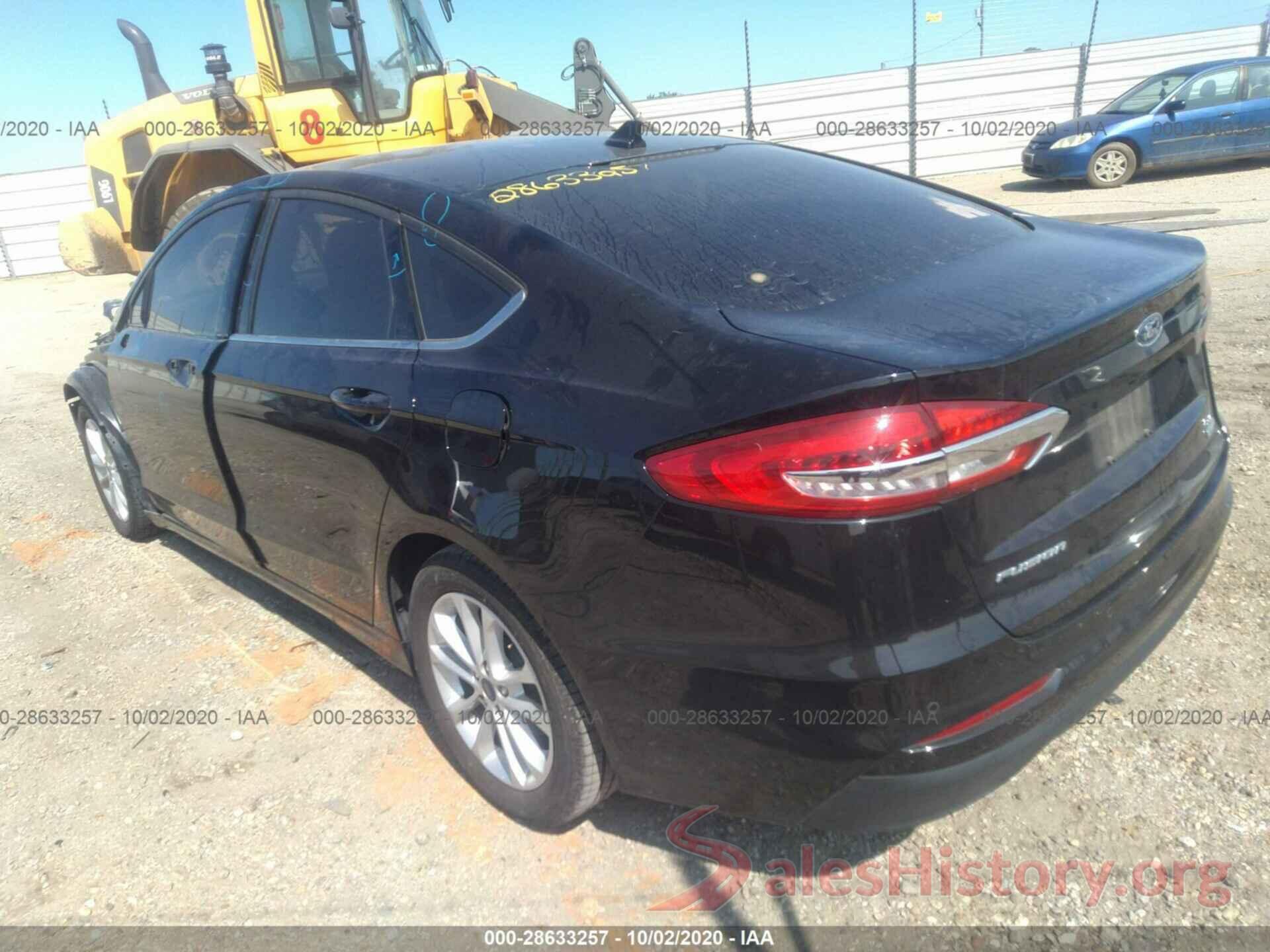 3FA6P0HD9KR160156 2019 FORD FUSION