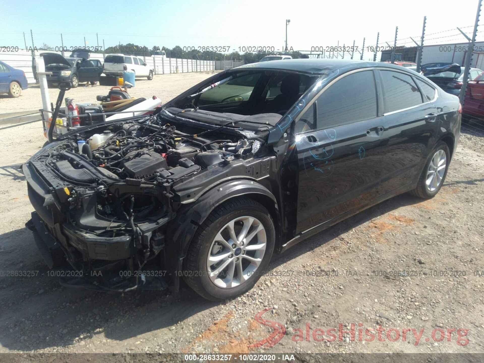 3FA6P0HD9KR160156 2019 FORD FUSION