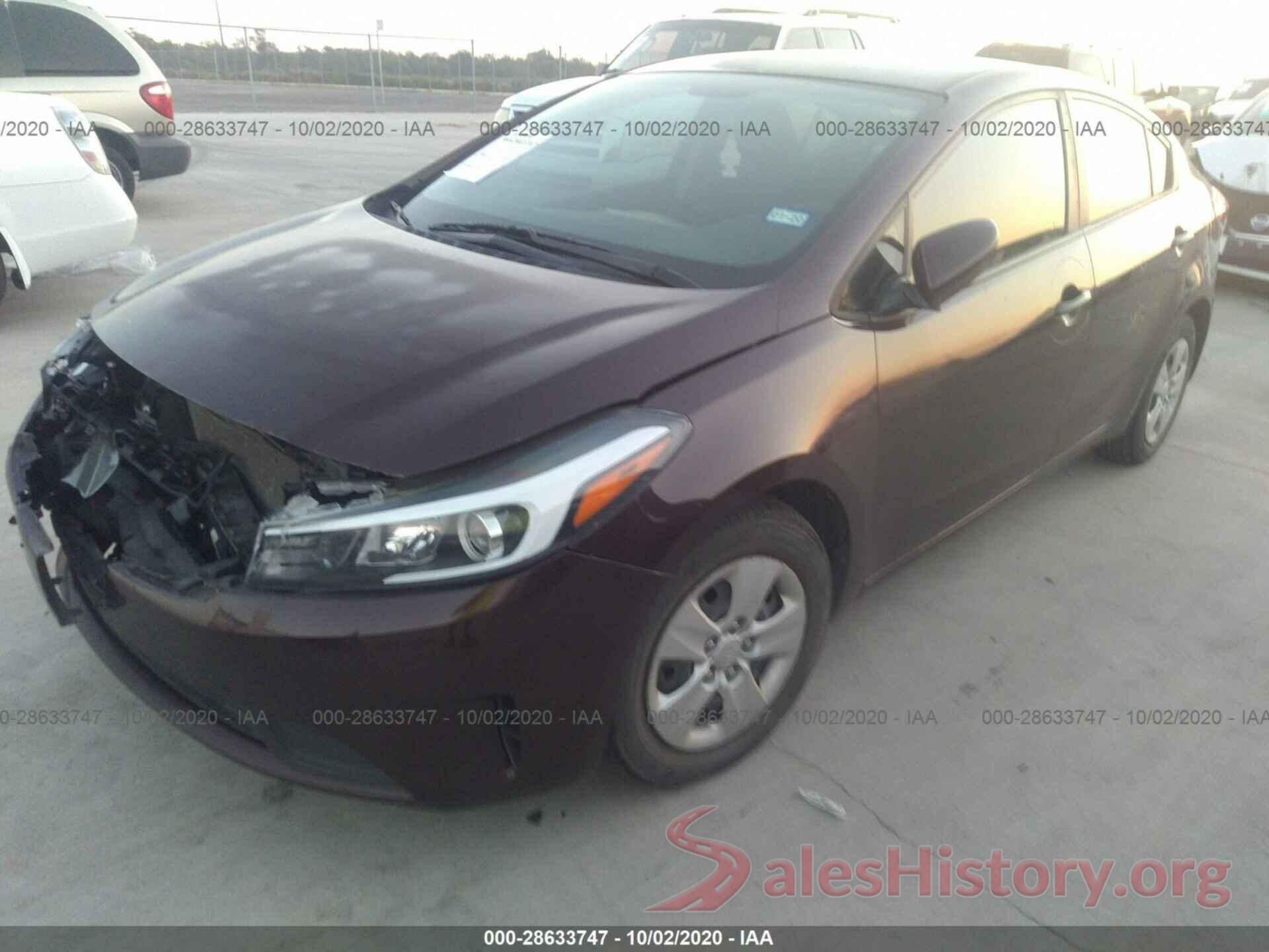 3KPFK4A70HE103400 2017 KIA FORTE