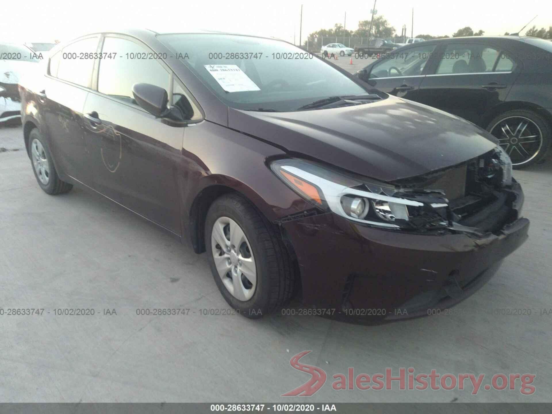 3KPFK4A70HE103400 2017 KIA FORTE