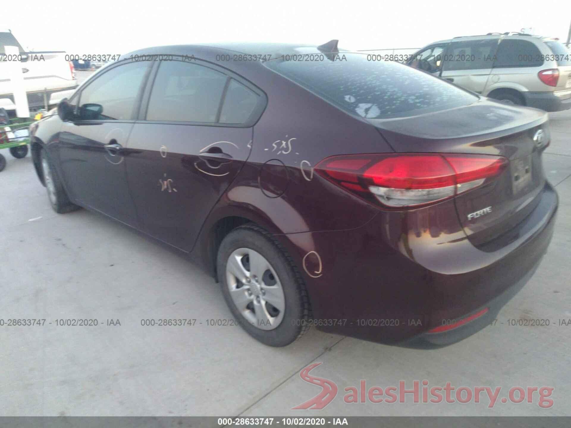 3KPFK4A70HE103400 2017 KIA FORTE