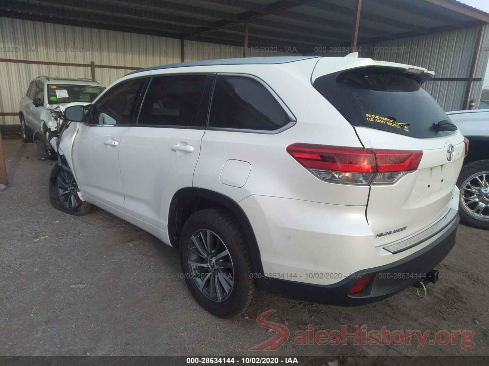 5TDKZRFH3HS521769 2017 TOYOTA HIGHLANDER