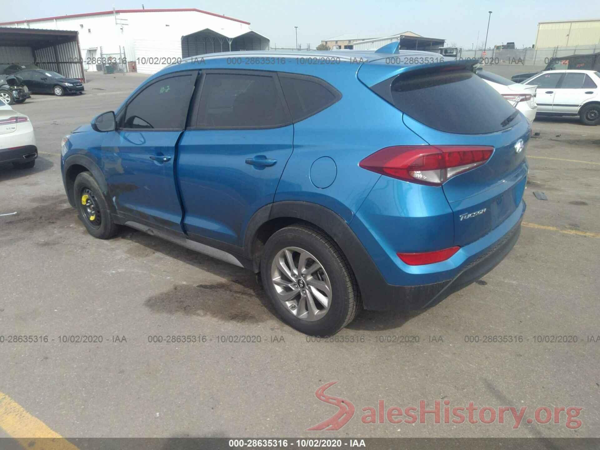 KM8J3CA4XJU700306 2018 HYUNDAI TUCSON