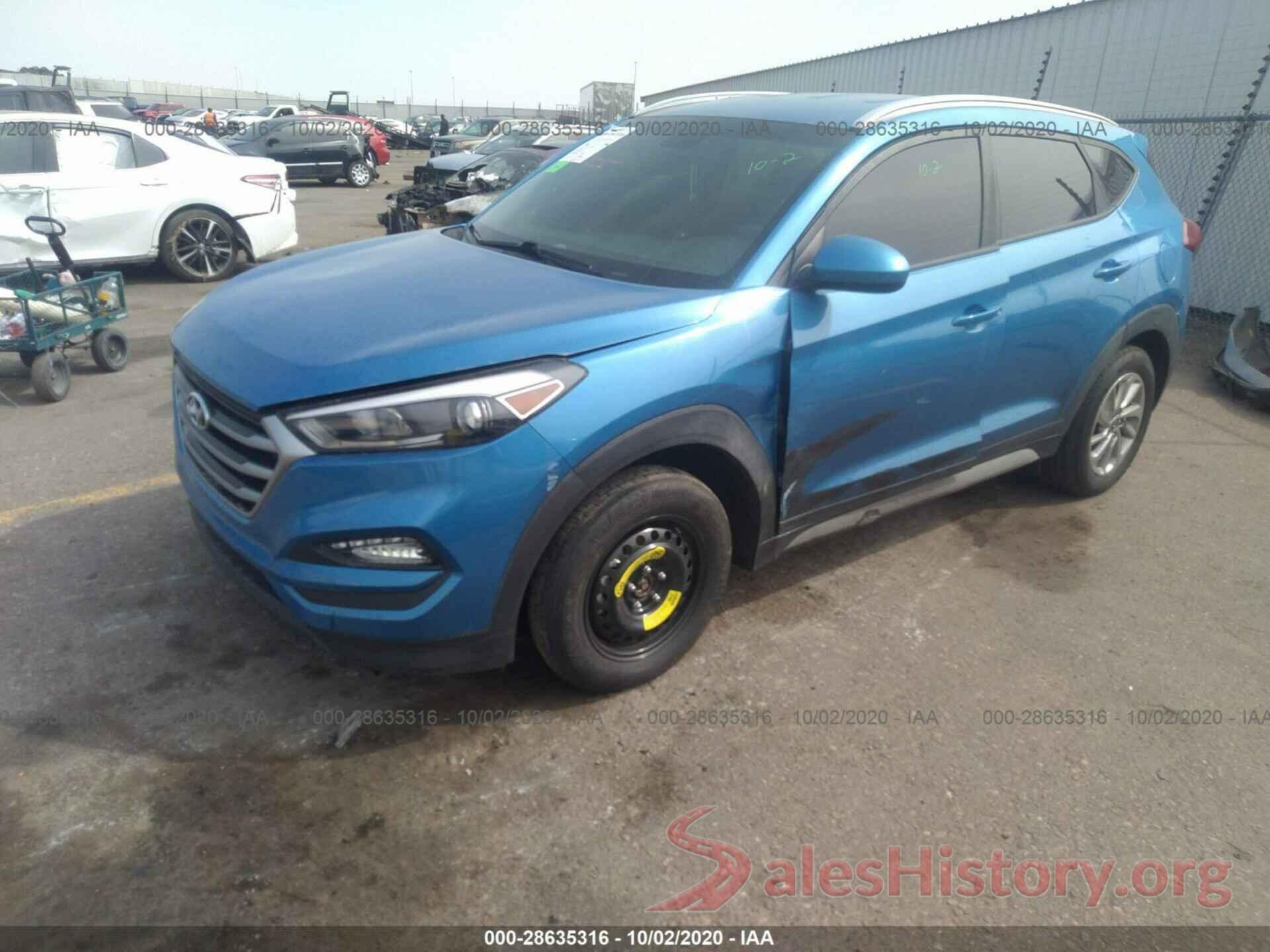 KM8J3CA4XJU700306 2018 HYUNDAI TUCSON