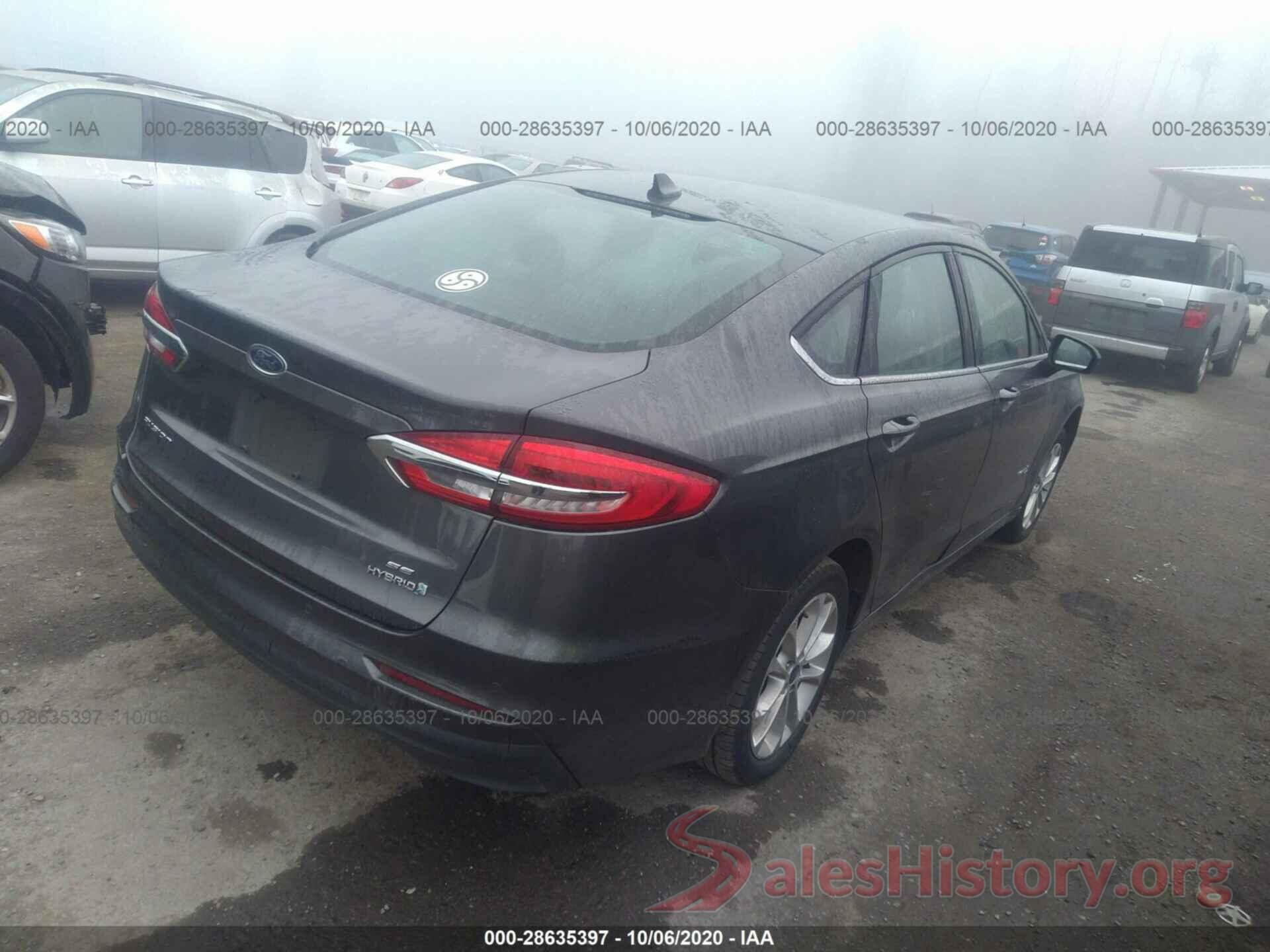 3FA6P0LU2KR104325 2019 FORD FUSION HYBRID