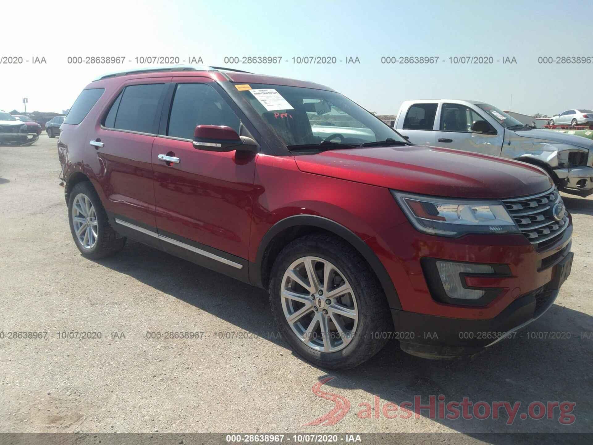 1FM5K8F81GGC09532 2016 FORD EXPLORER