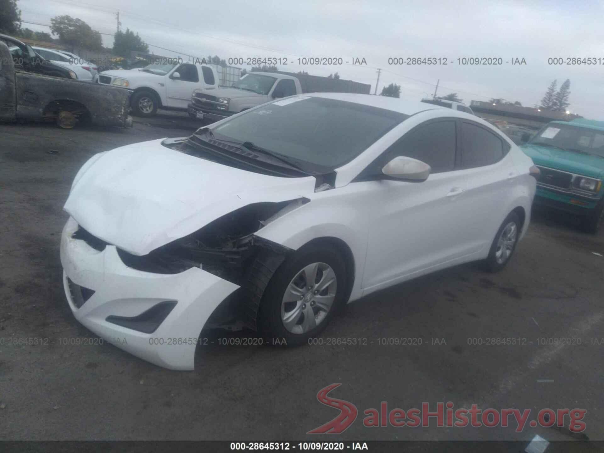 5NPDH4AE7GH699619 2016 HYUNDAI ELANTRA