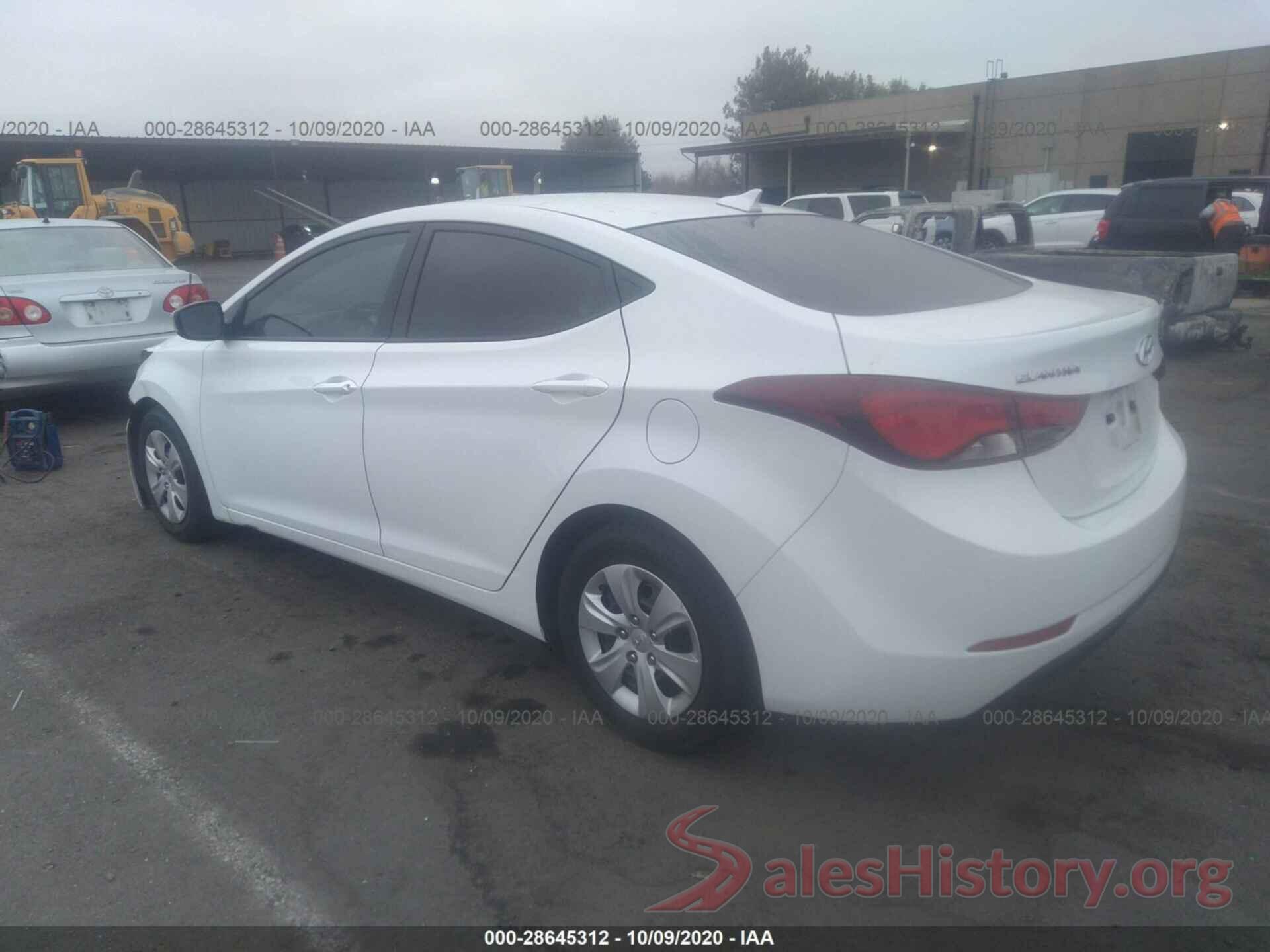 5NPDH4AE7GH699619 2016 HYUNDAI ELANTRA