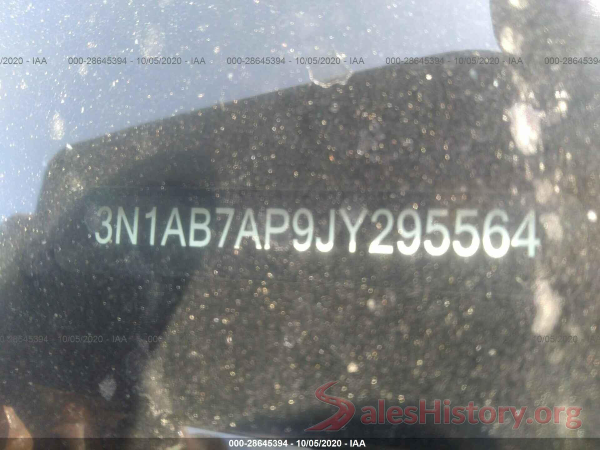 3N1AB7AP9JY295564 2018 NISSAN SENTRA