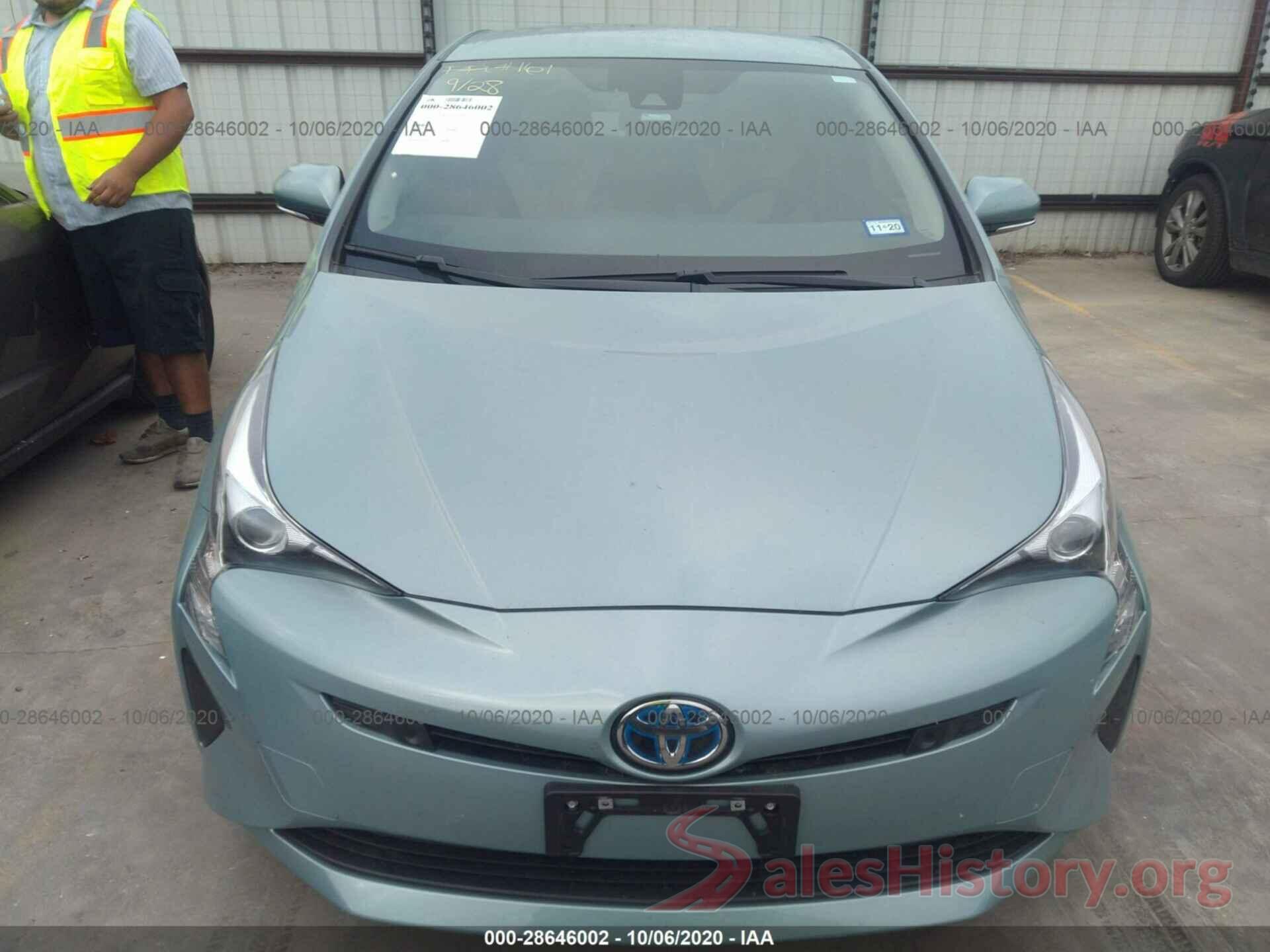 JTDKARFU7J3066937 2018 TOYOTA PRIUS