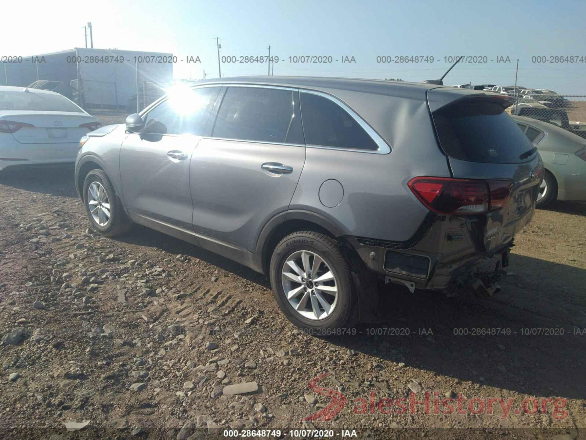 5XYPG4A37KG597302 2019 KIA SORENTO