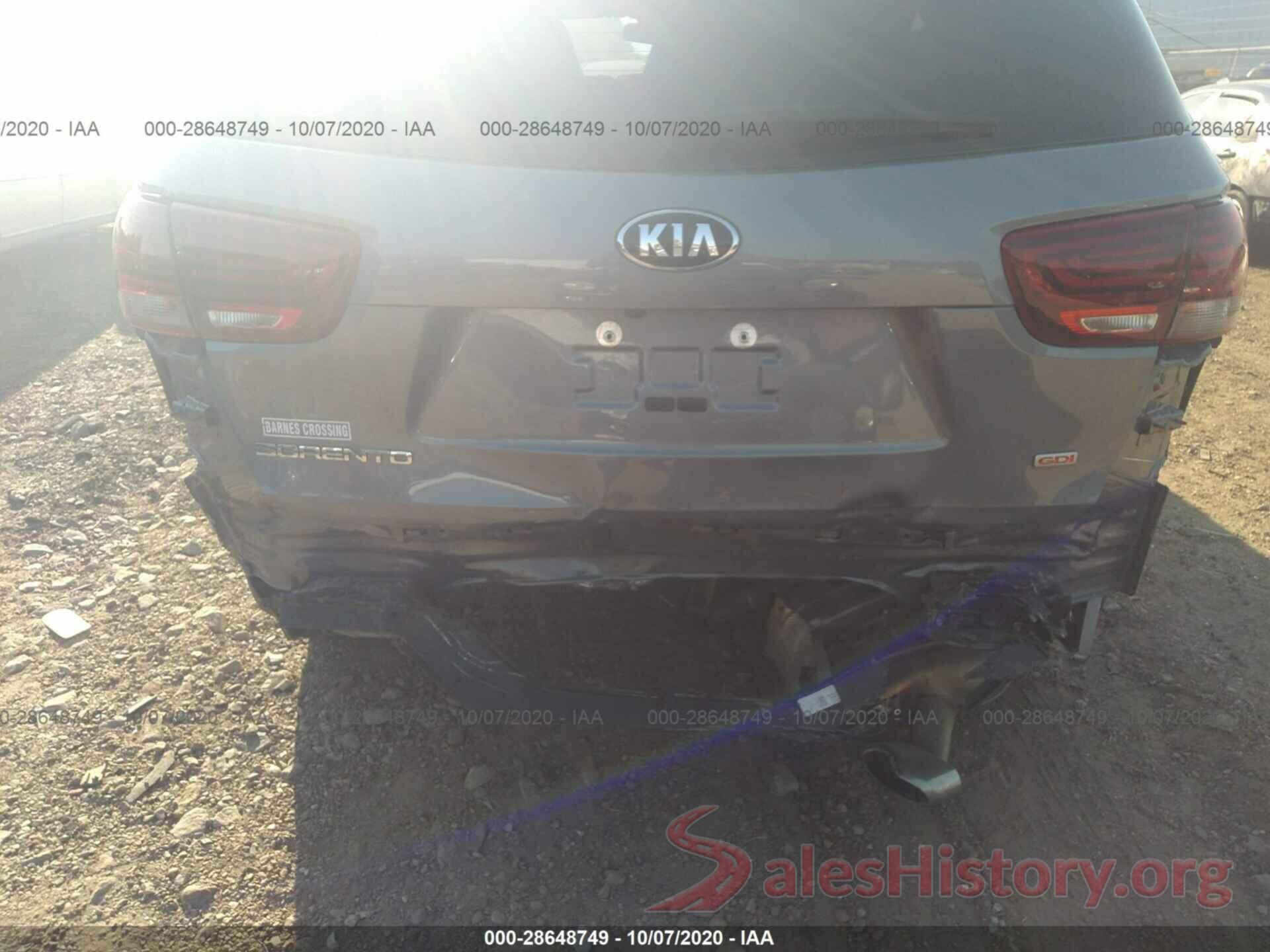 5XYPG4A37KG597302 2019 KIA SORENTO