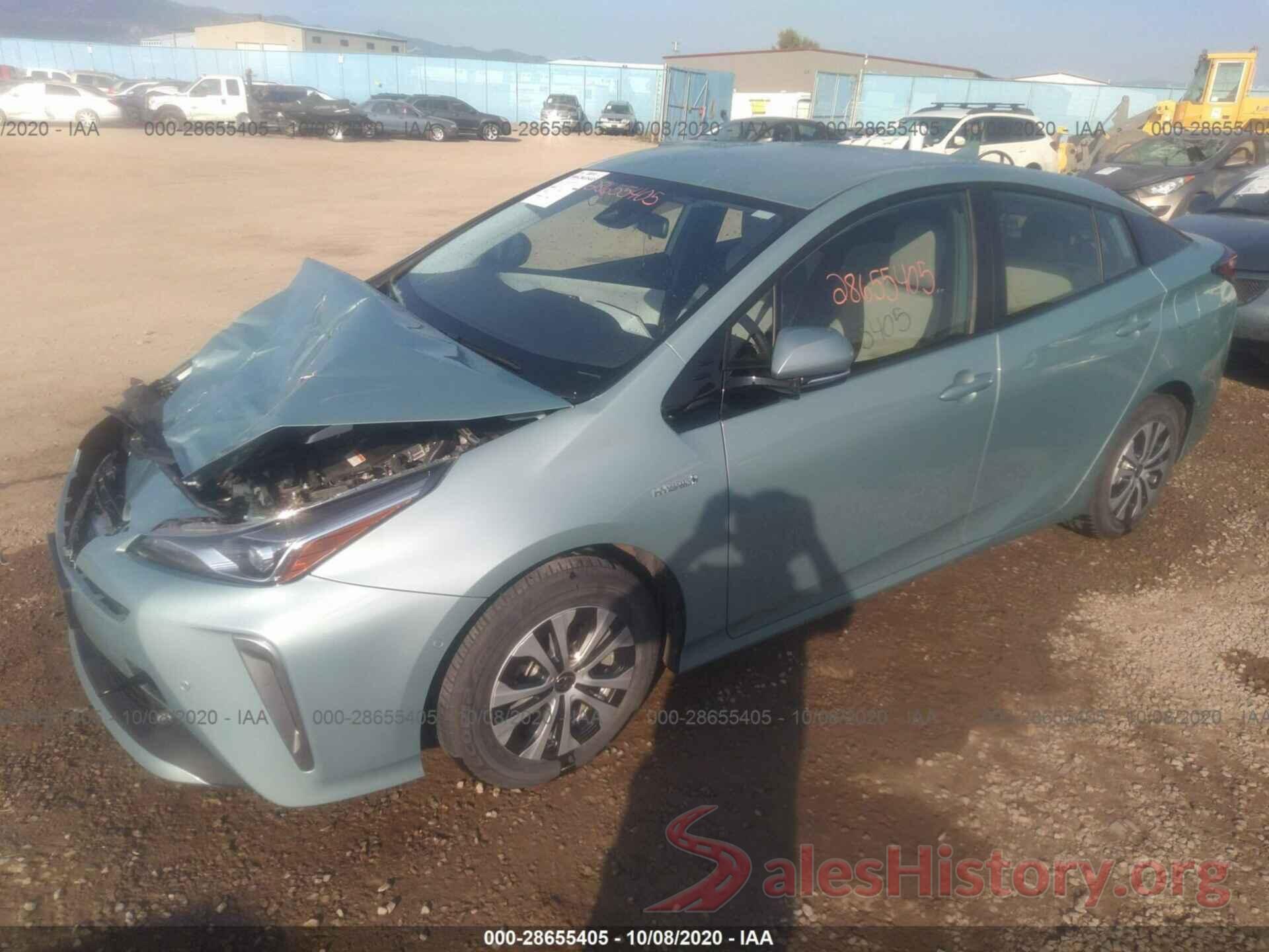 JTDL9RFUXK3004608 2019 TOYOTA PRIUS