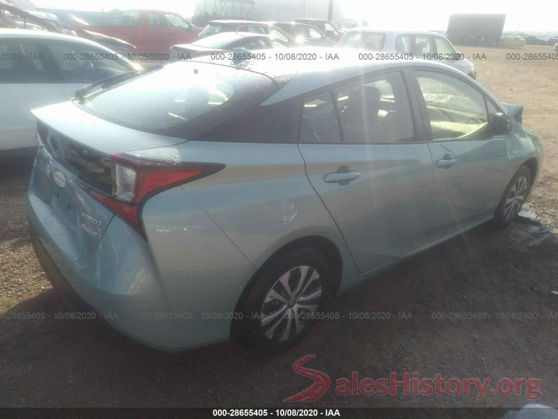 JTDL9RFUXK3004608 2019 TOYOTA PRIUS