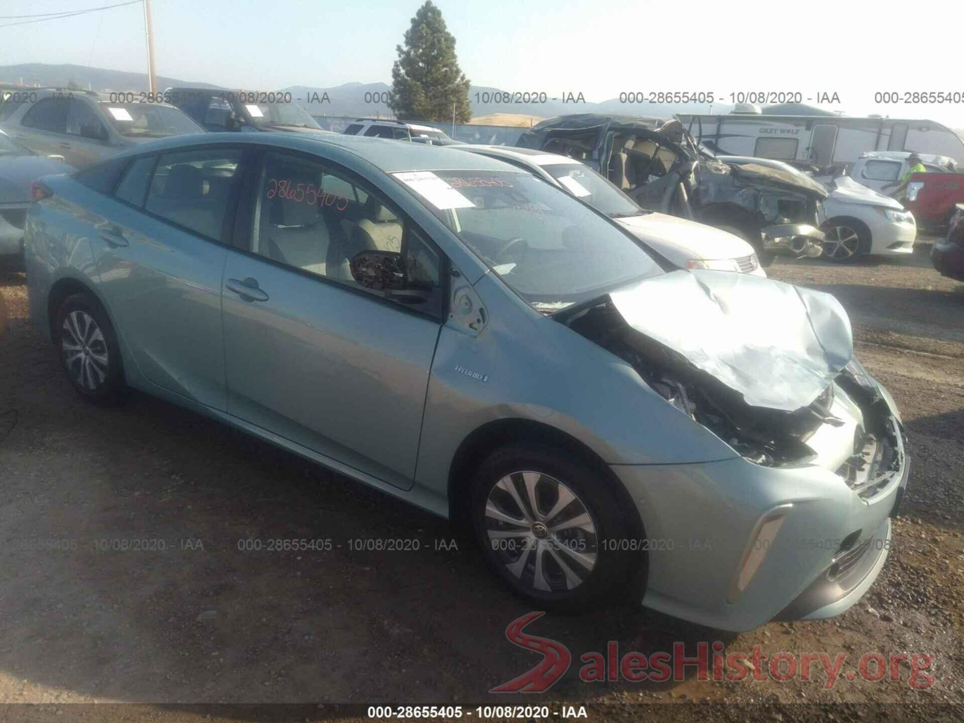 JTDL9RFUXK3004608 2019 TOYOTA PRIUS