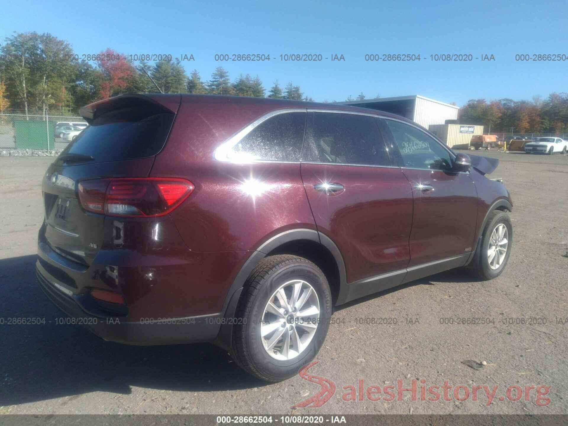 5XYPGDA54KG449464 2019 KIA SORENTO