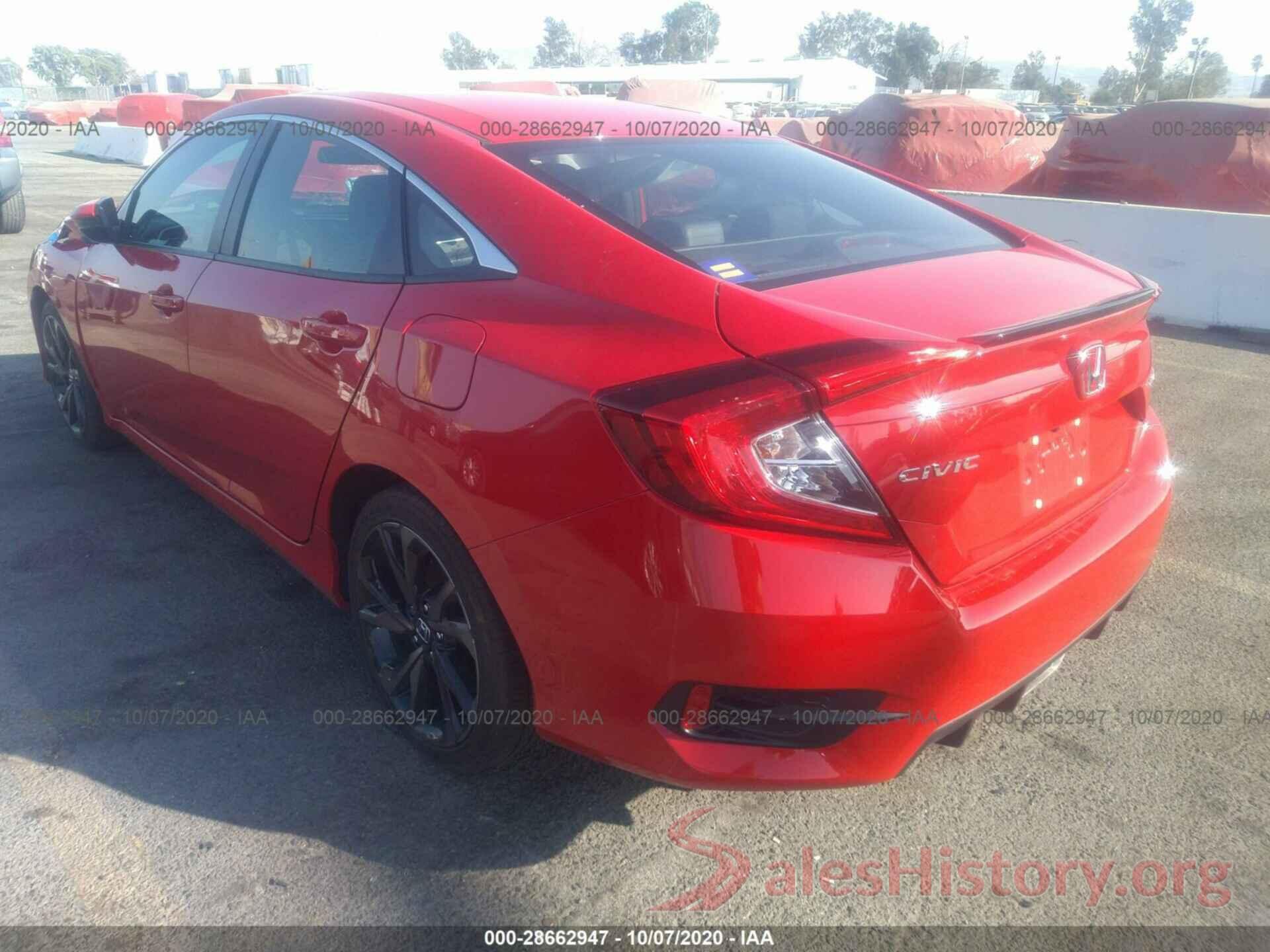 2HGFC2F8XKH601958 2019 HONDA CIVIC SEDAN