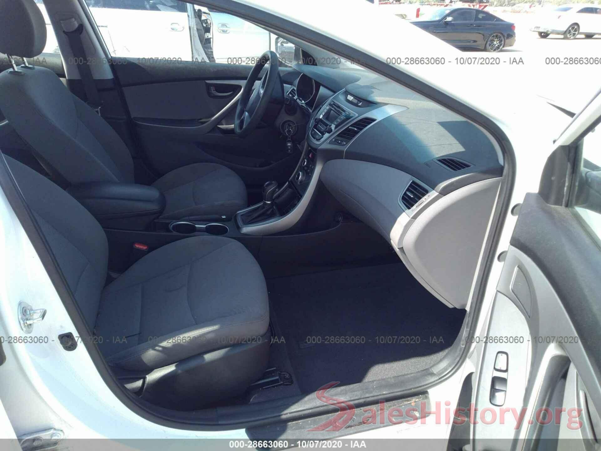 5NPDH4AE7GH667320 2016 HYUNDAI ELANTRA