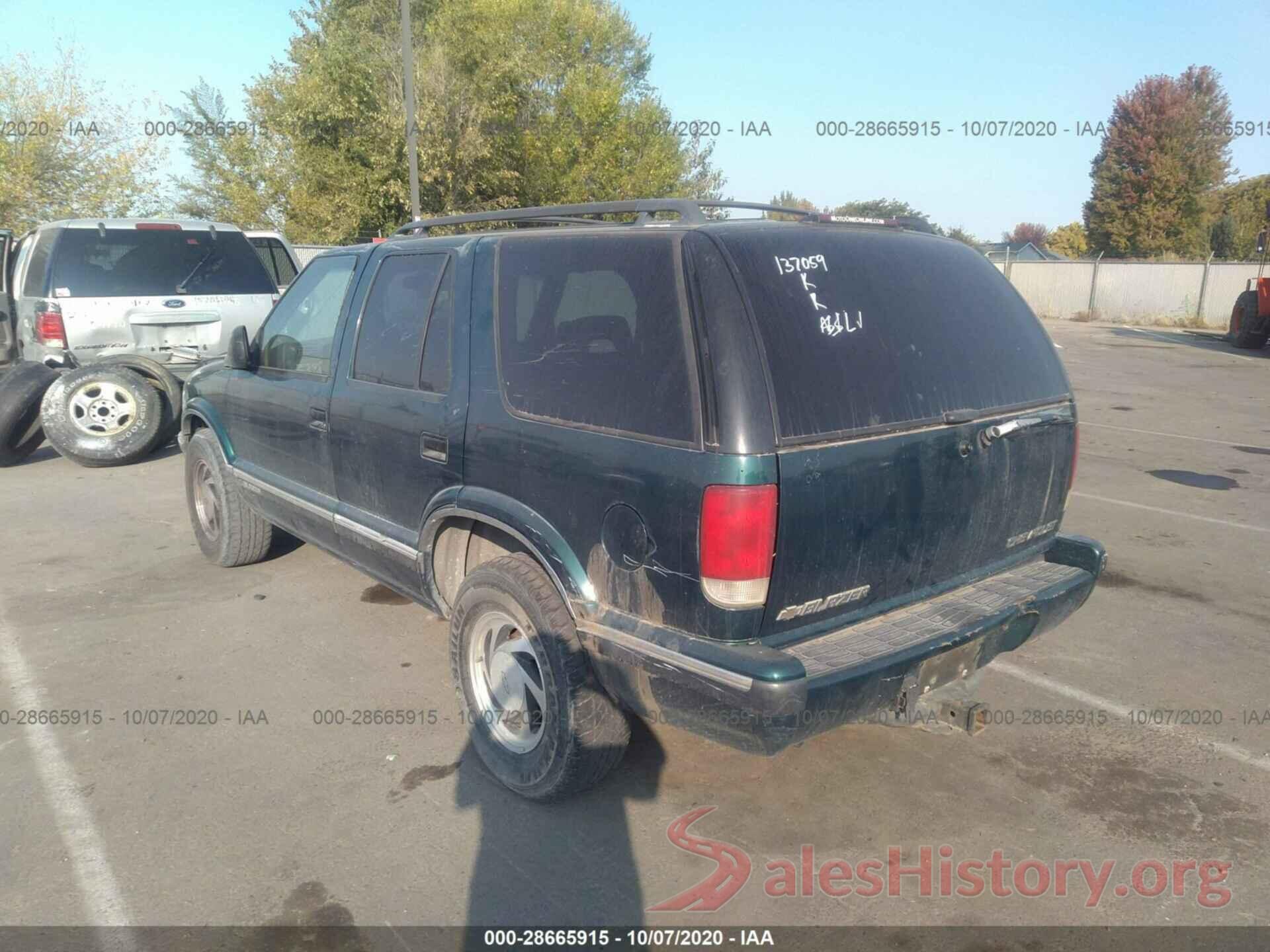 1GNDT13W1VK137059 1997 CHEVROLET BLAZER